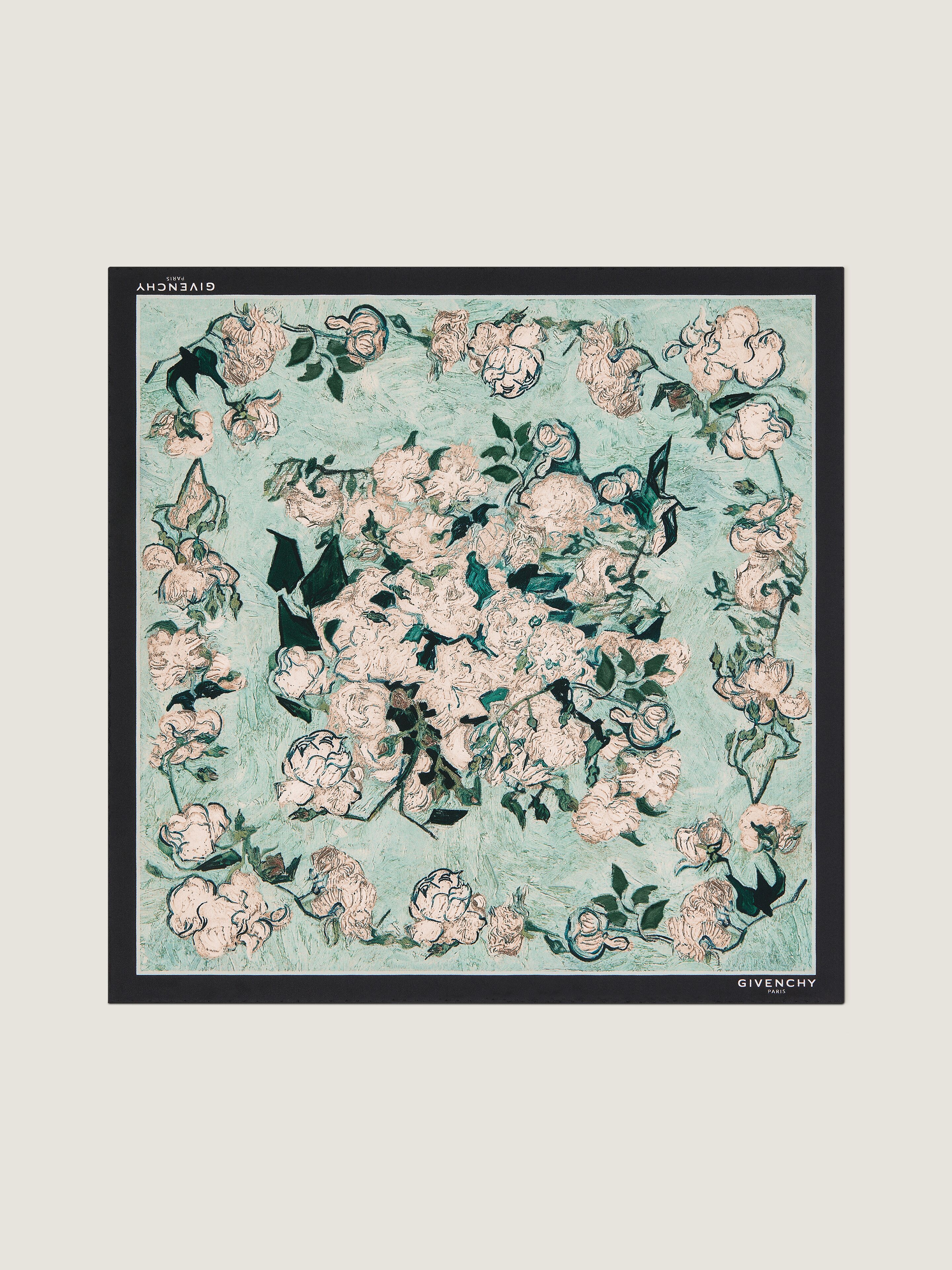 Givenchy - Women's Silk Scarf - Roses Print