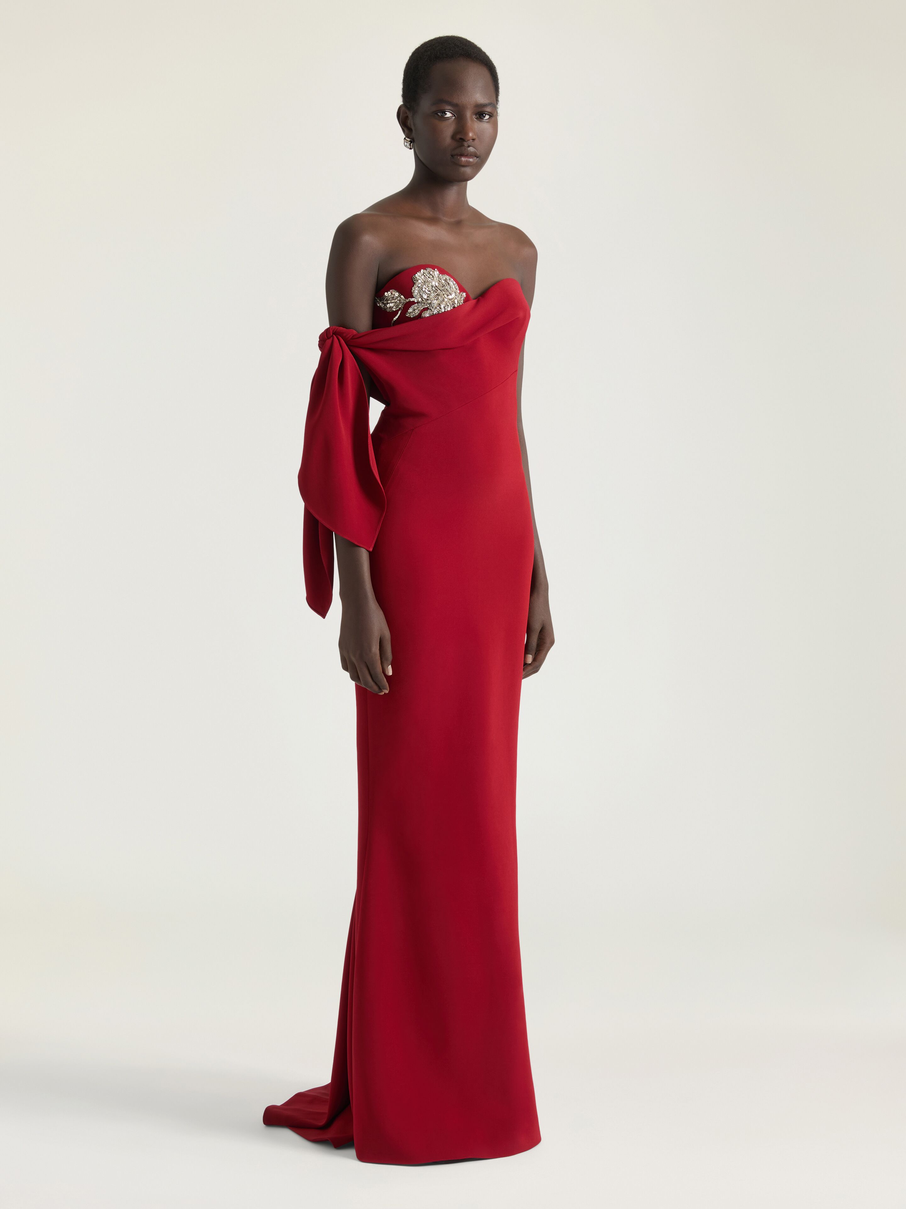 Givenchy Women's Evening Dress Size 38 Crepe Cady