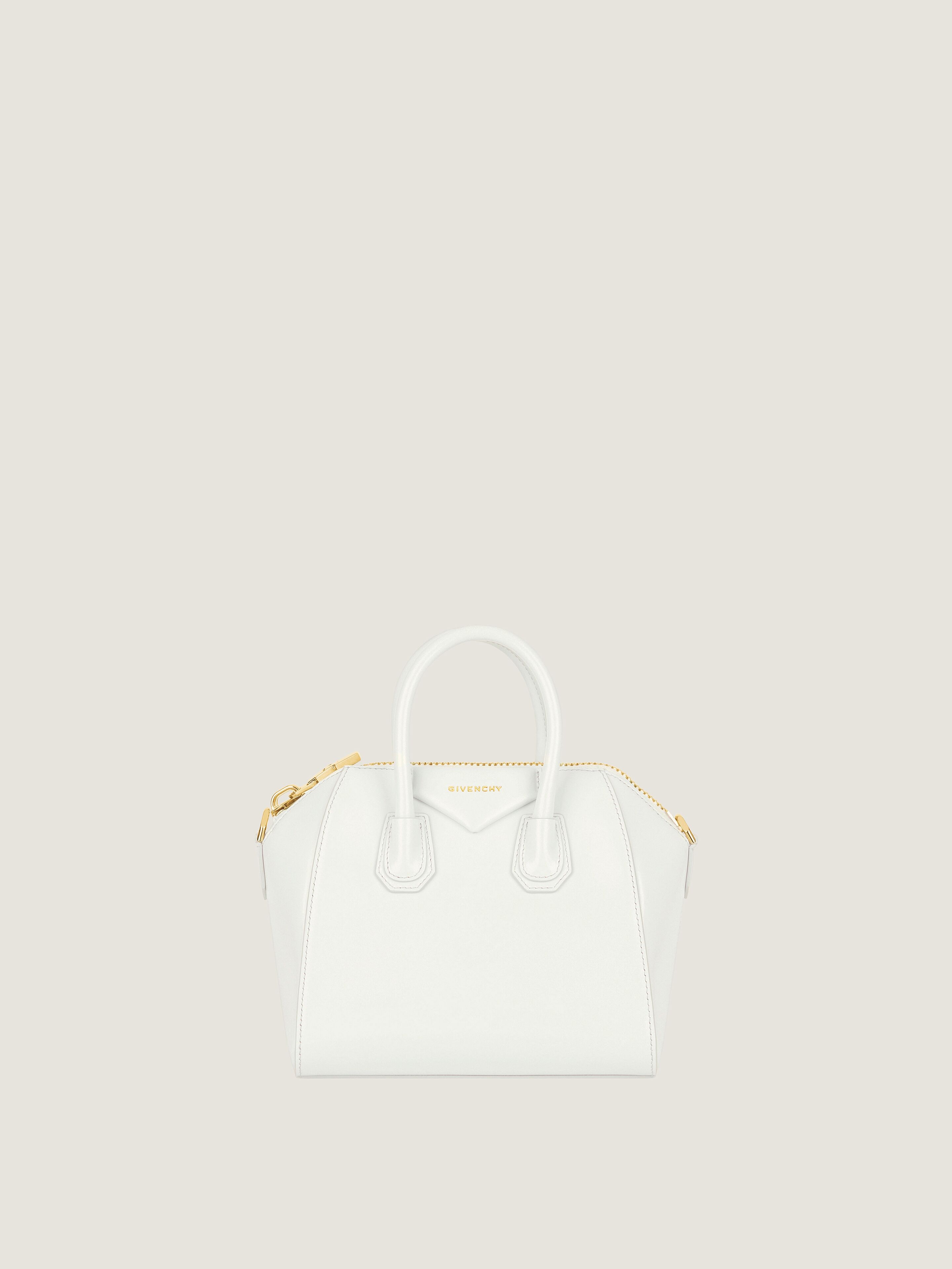 Givenchy Donna Bianco Borsa Antigona Mini Di Pelle Box