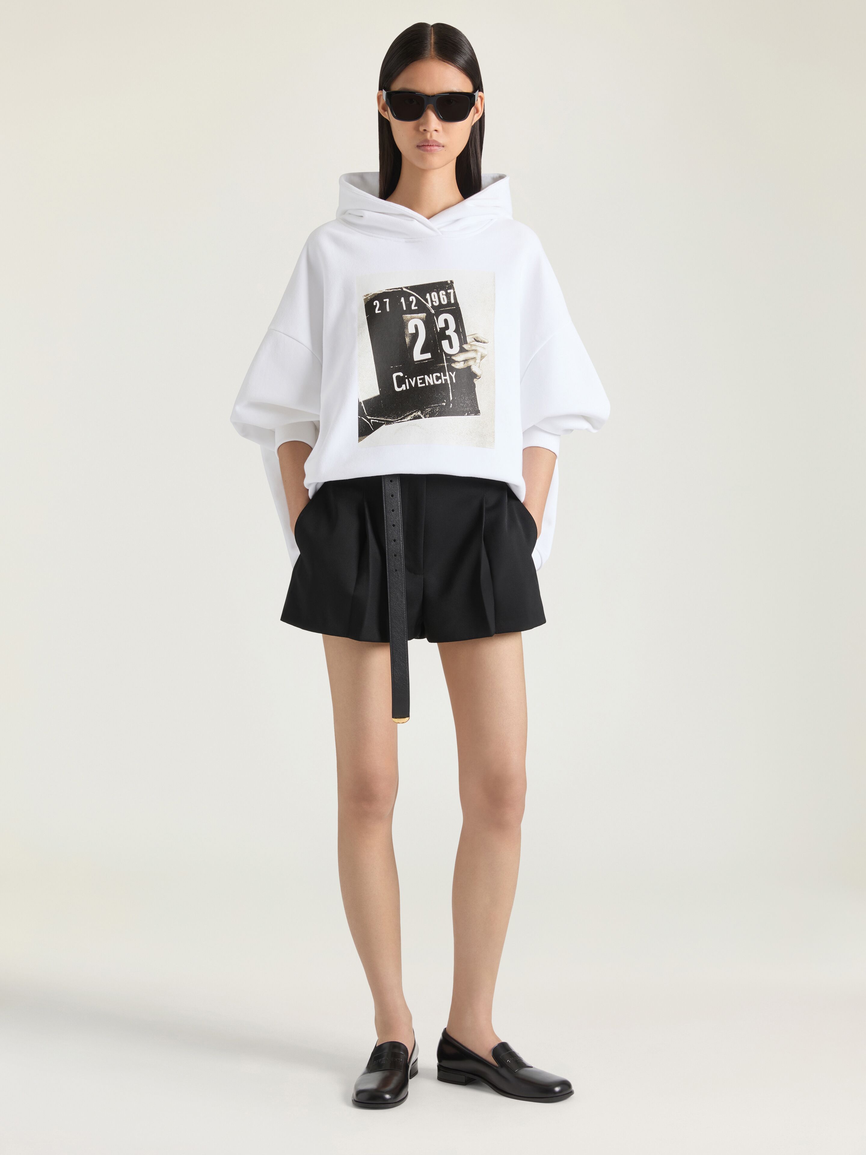 Givenchy - Women's Hoodie - Cotton - White - M