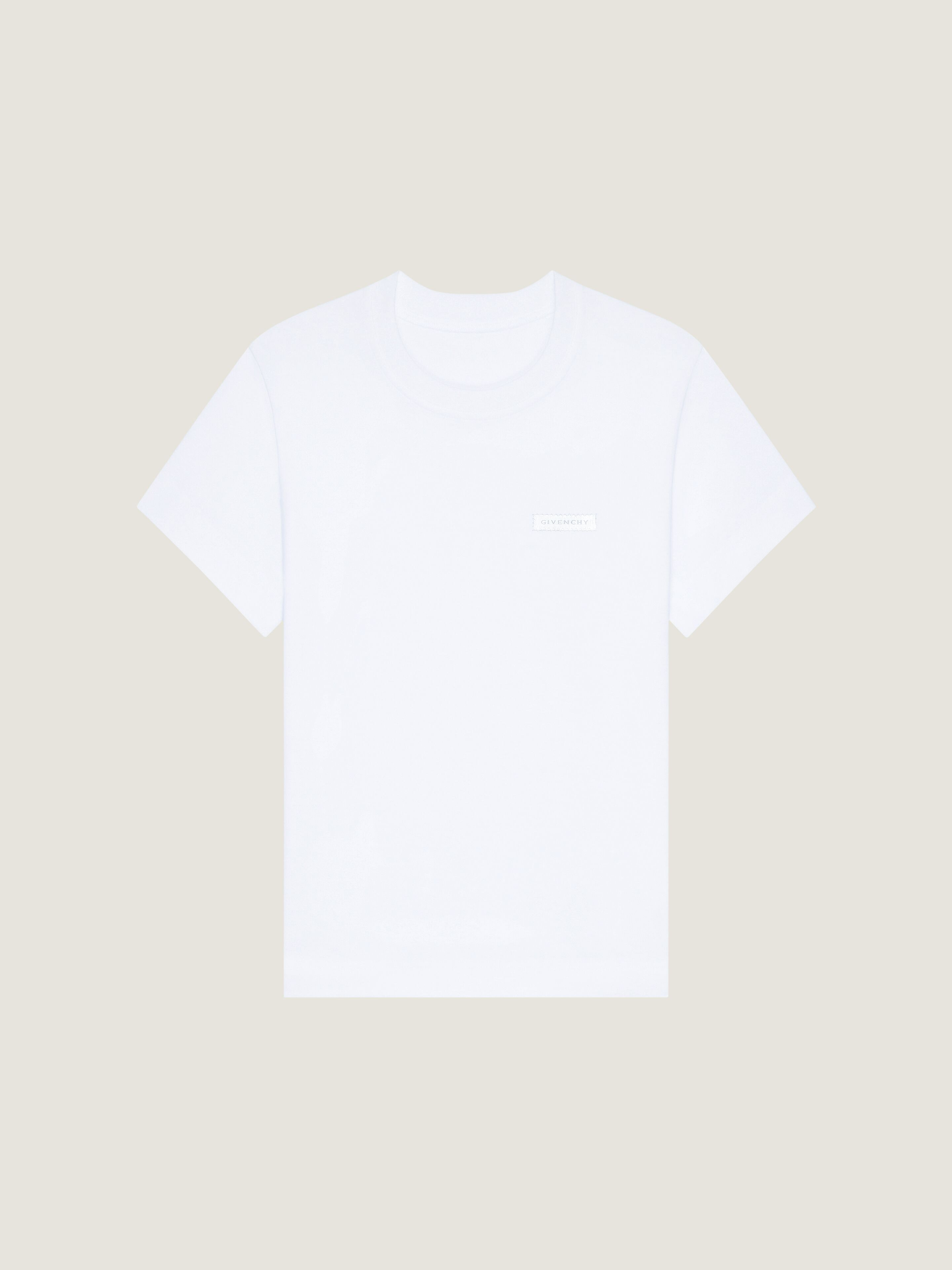 Givenchy Donna Grigio T-Shirt In Cotone Con Applicazione