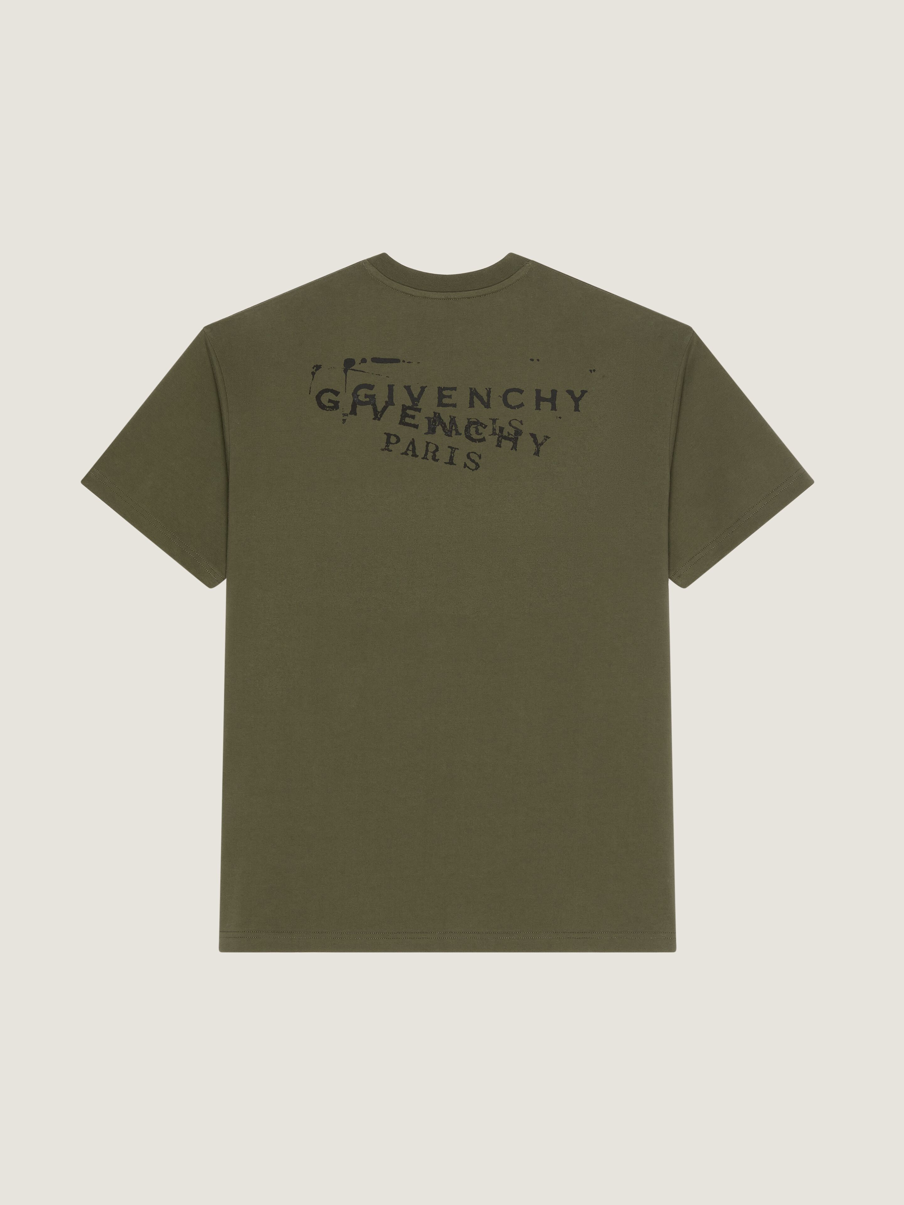 M*y様 気まぐれお値下げGIVENCHY ベージュ Tシャツ ロゴ入り T-shirt in cotton with GIVENCHY Stamp print in - khaki