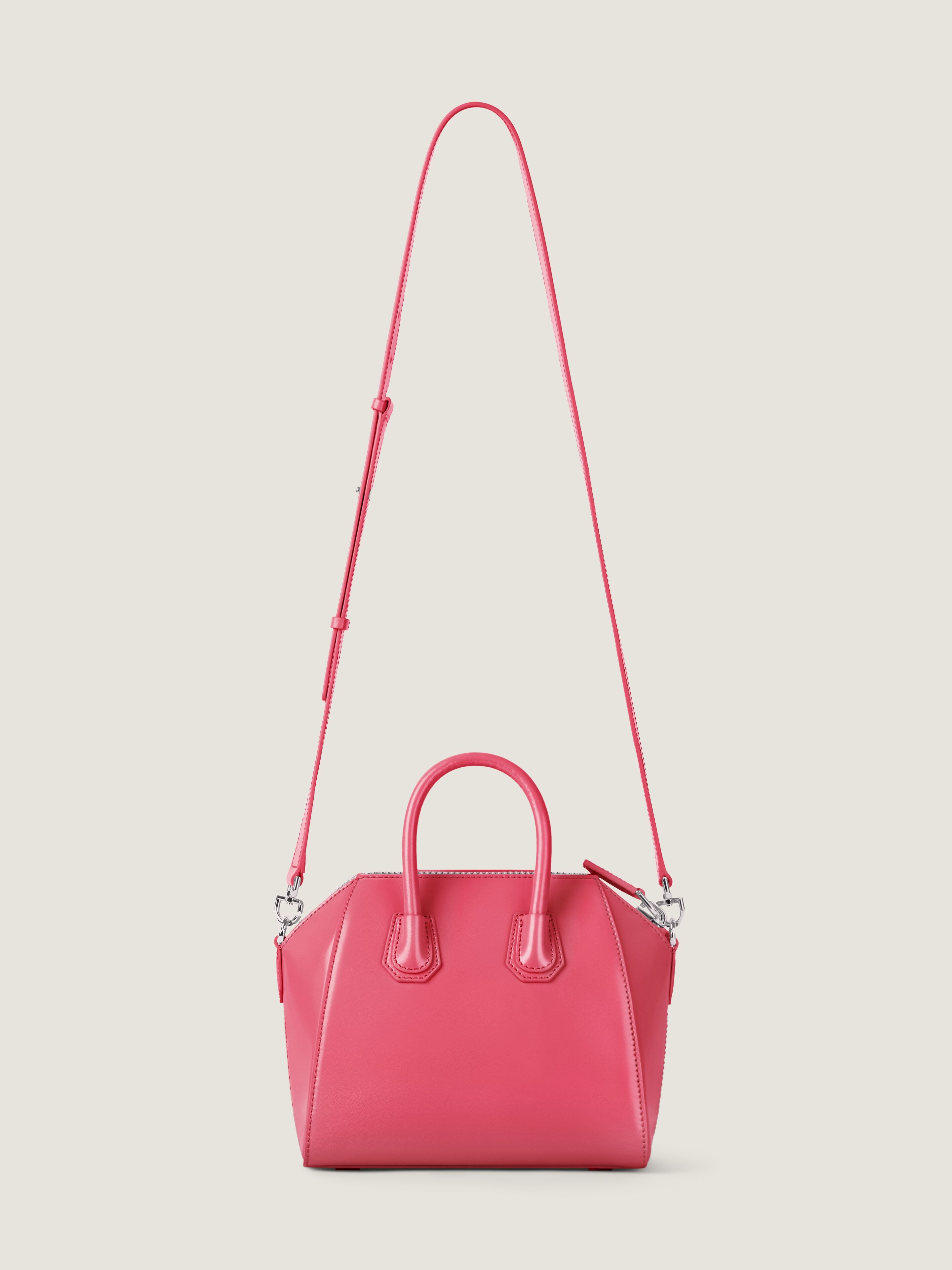 Mini Antigona bag in Box leather in - bright peach | Givenchy