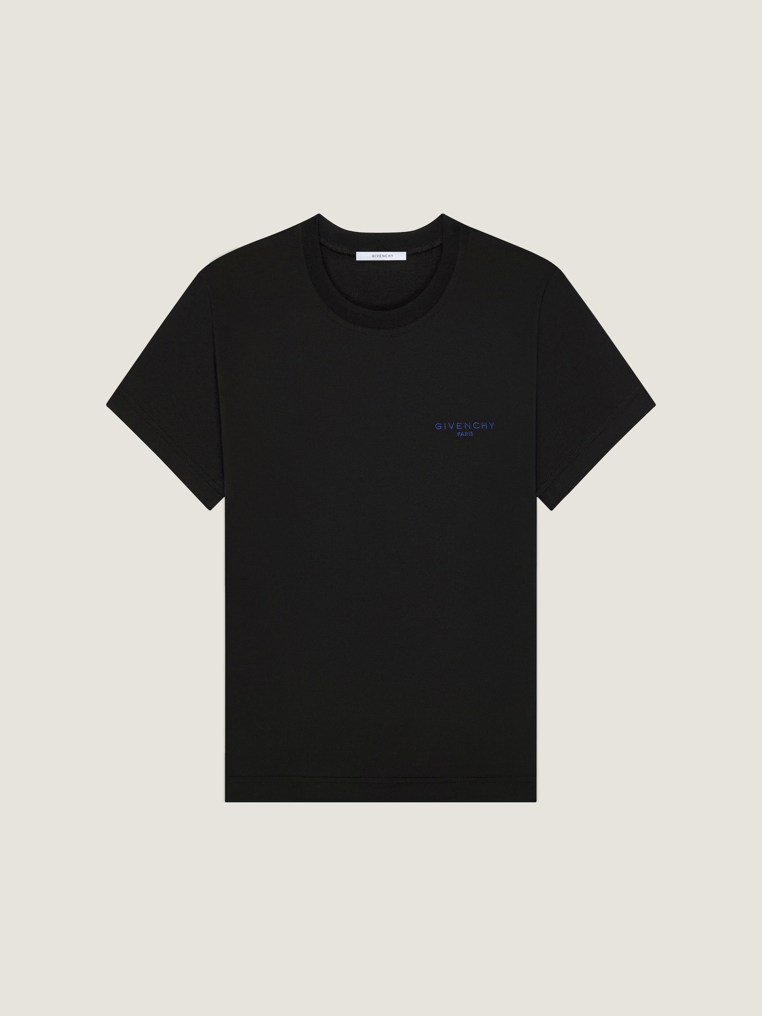 スリム GIVENCHY PARISエンブロイダリー コットン Tシャツ - ブラック 