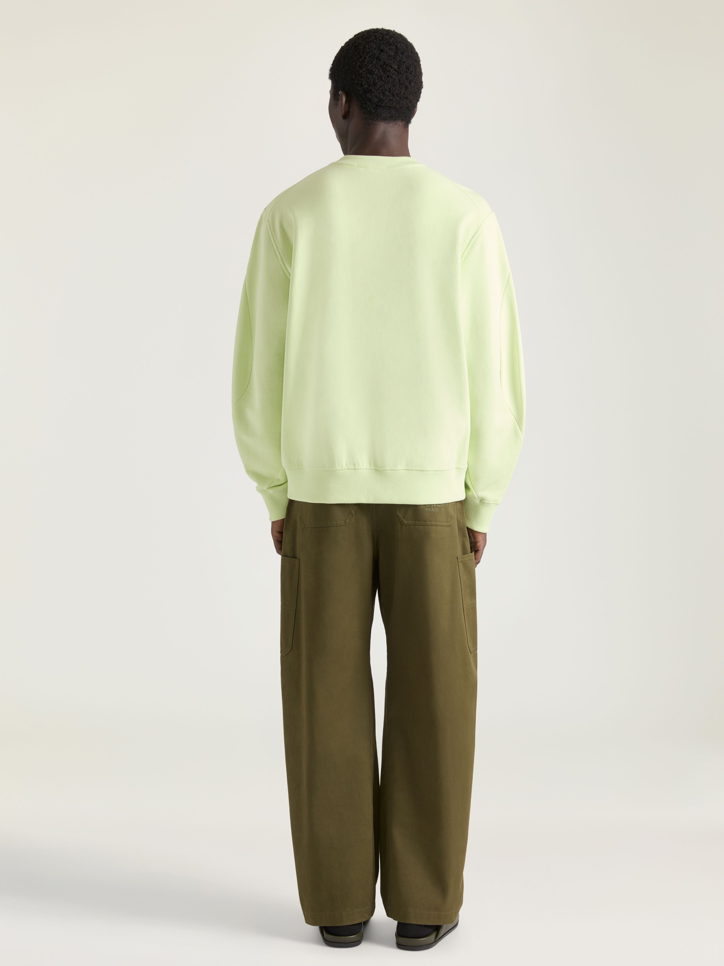 Couture Seam trousers in cotton embroidered Givenchy Paris in
