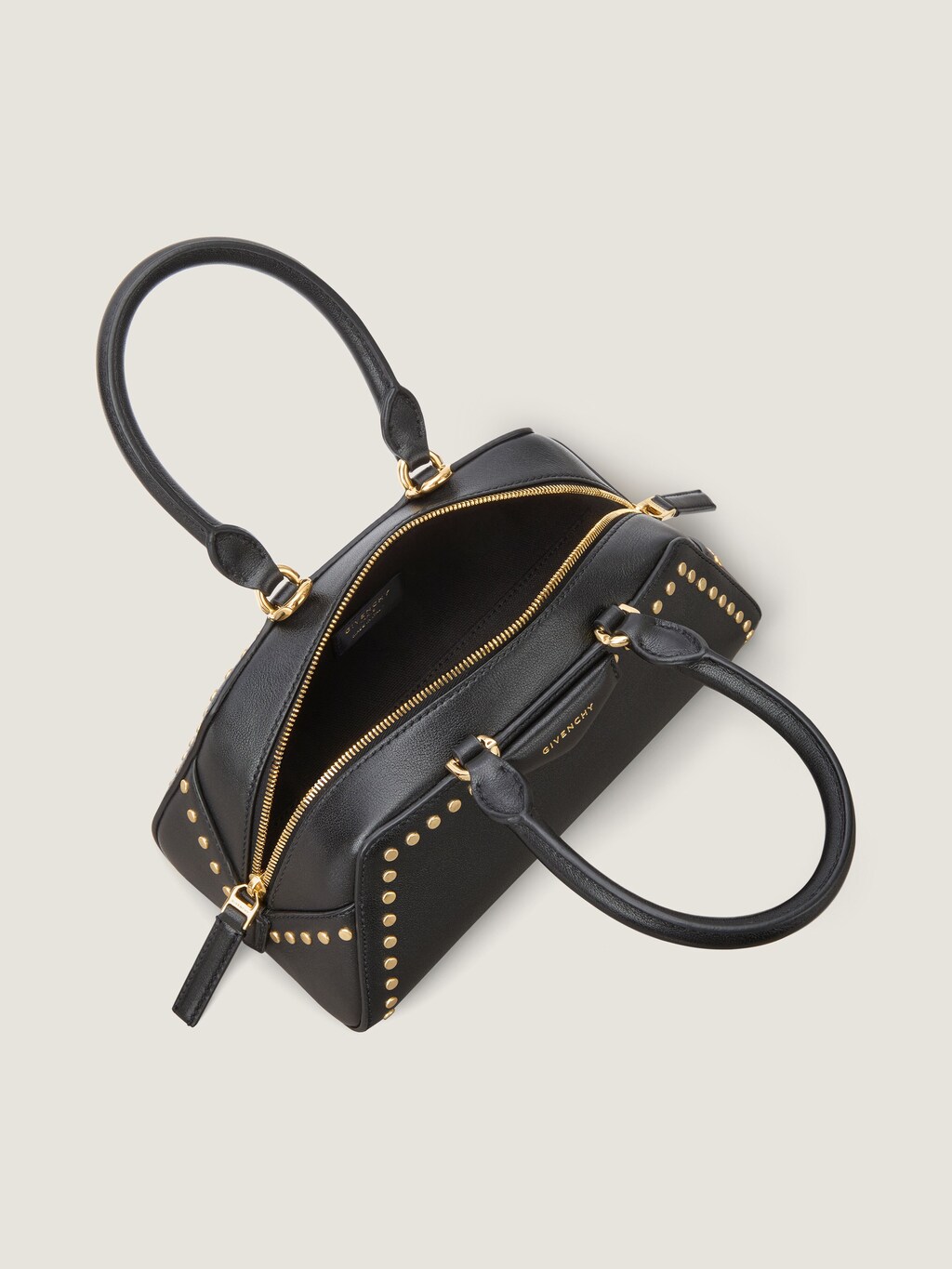 Small Antigona East-West Bag in Box Leather