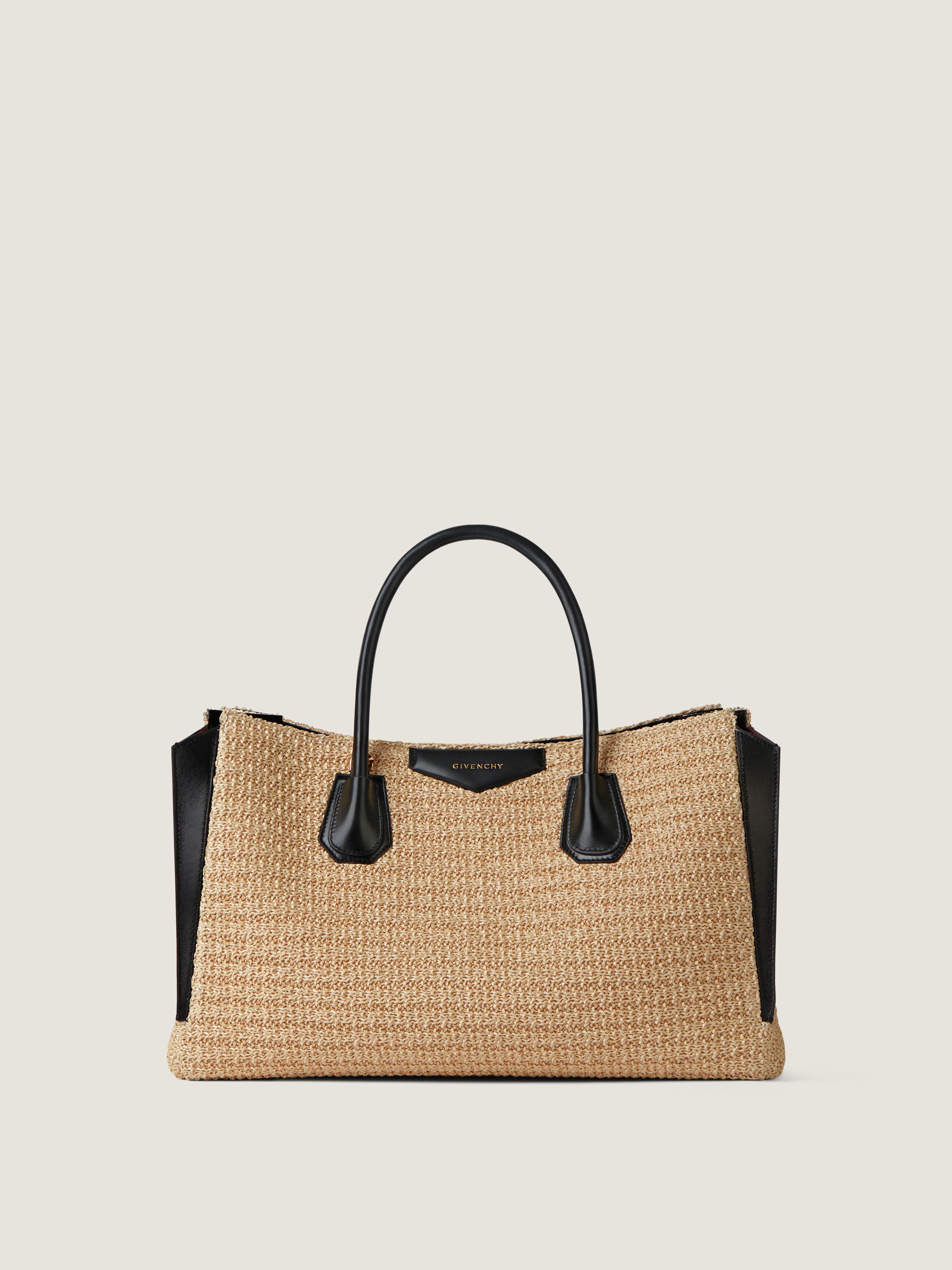 Medium Antigona Catchall raffia-effect bag | Givenchy US | Givenchy