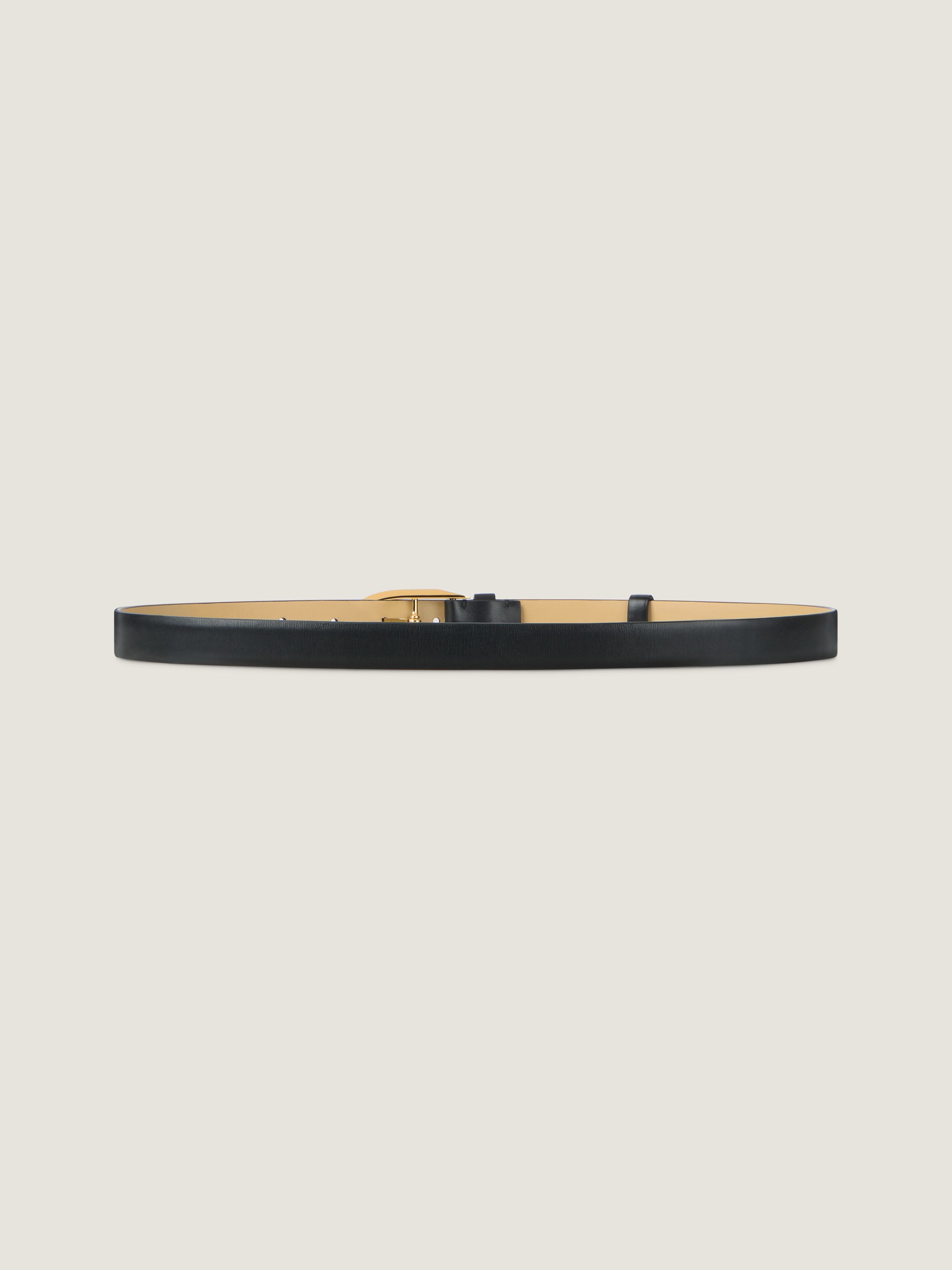 649 稼働 GIVENCHY 新品ベルト レディース 時計 ゴールド ブラック Pinch belt in leather - black in - black - BB409HB2CN-001