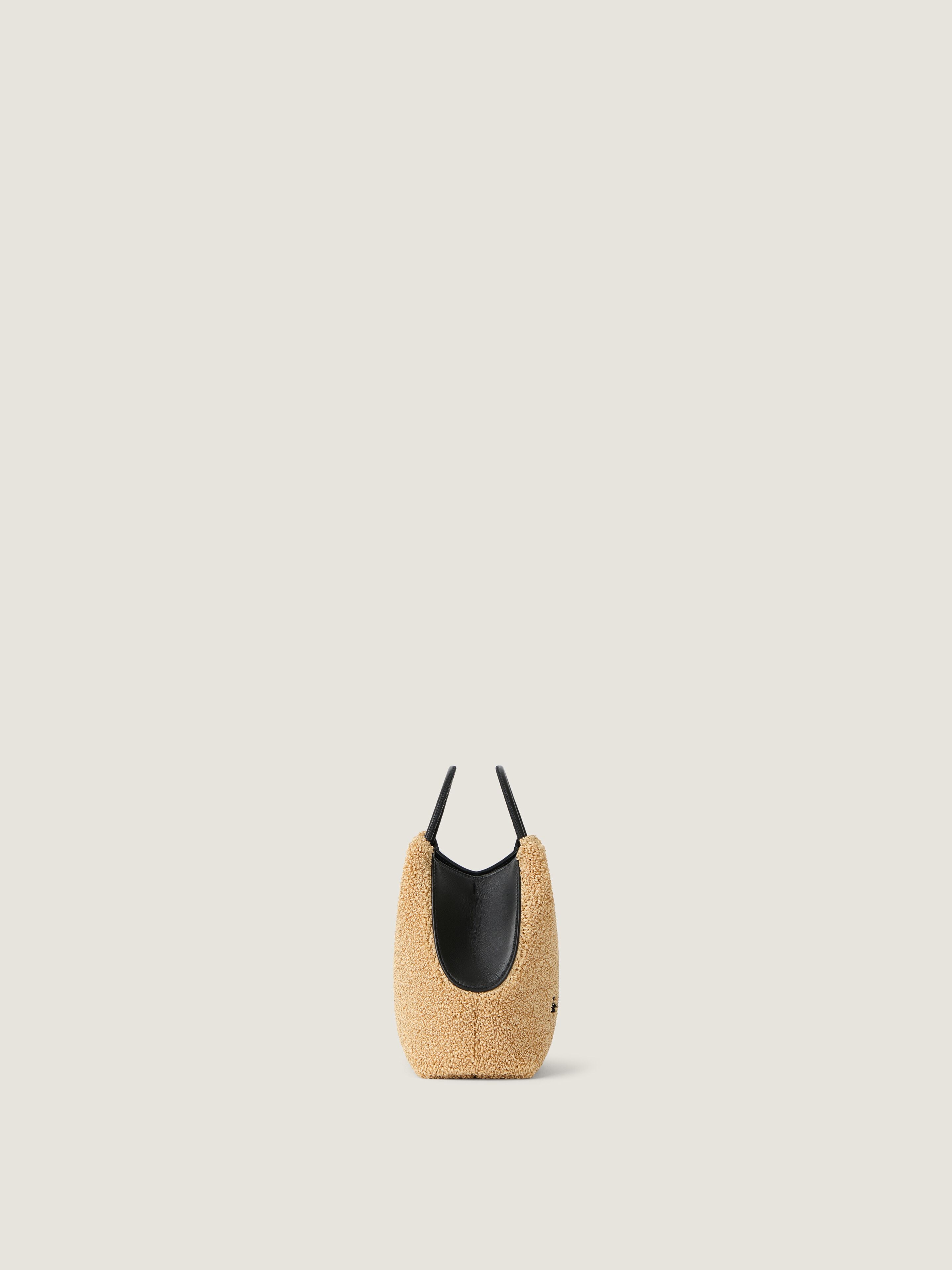 Nano Facet tote bag in sponge raffia in - natural - BB60QUB2FE-101