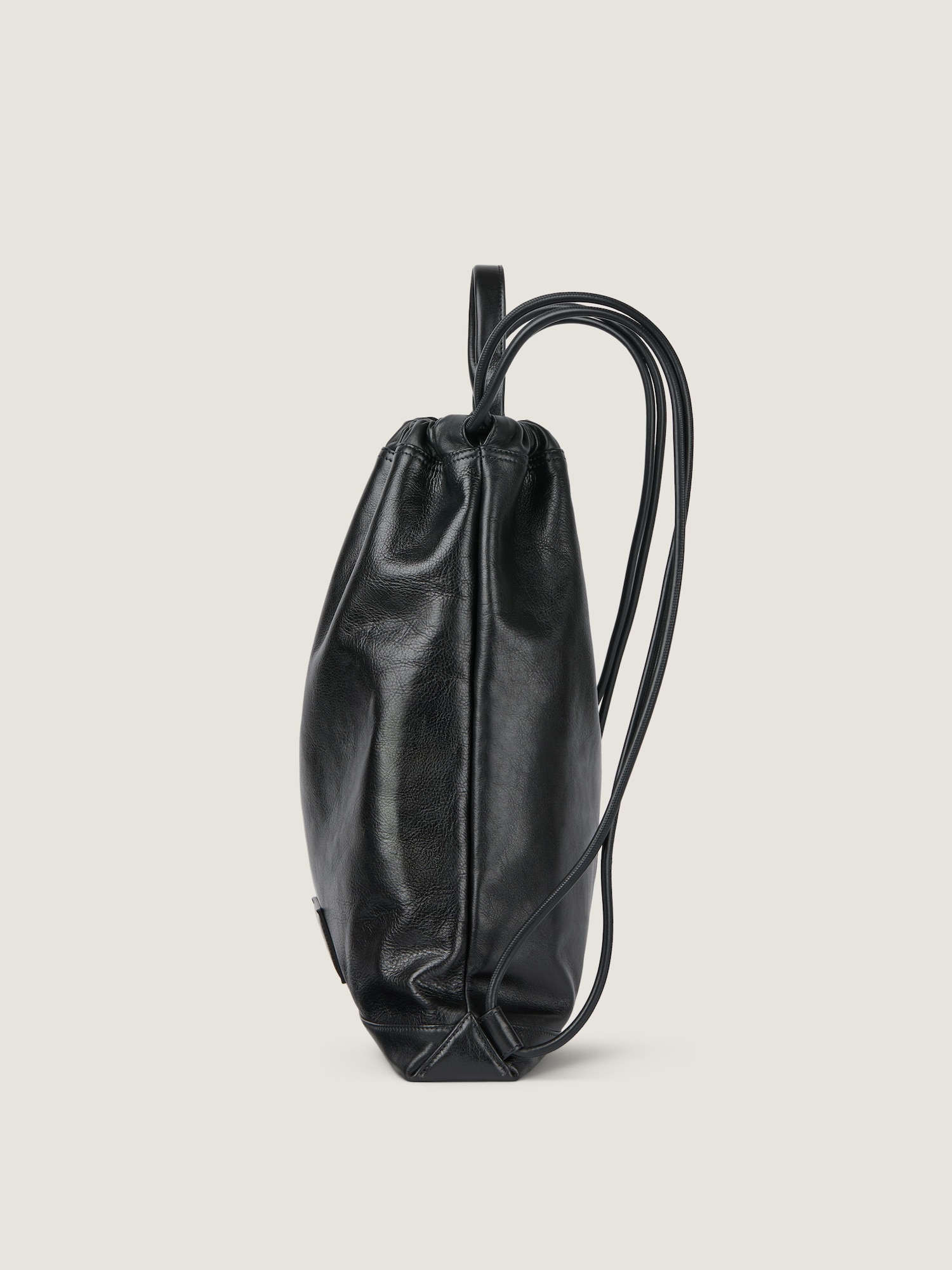 Antigona geprägter Rucksack aus glänzendem, genarbtem Leder
