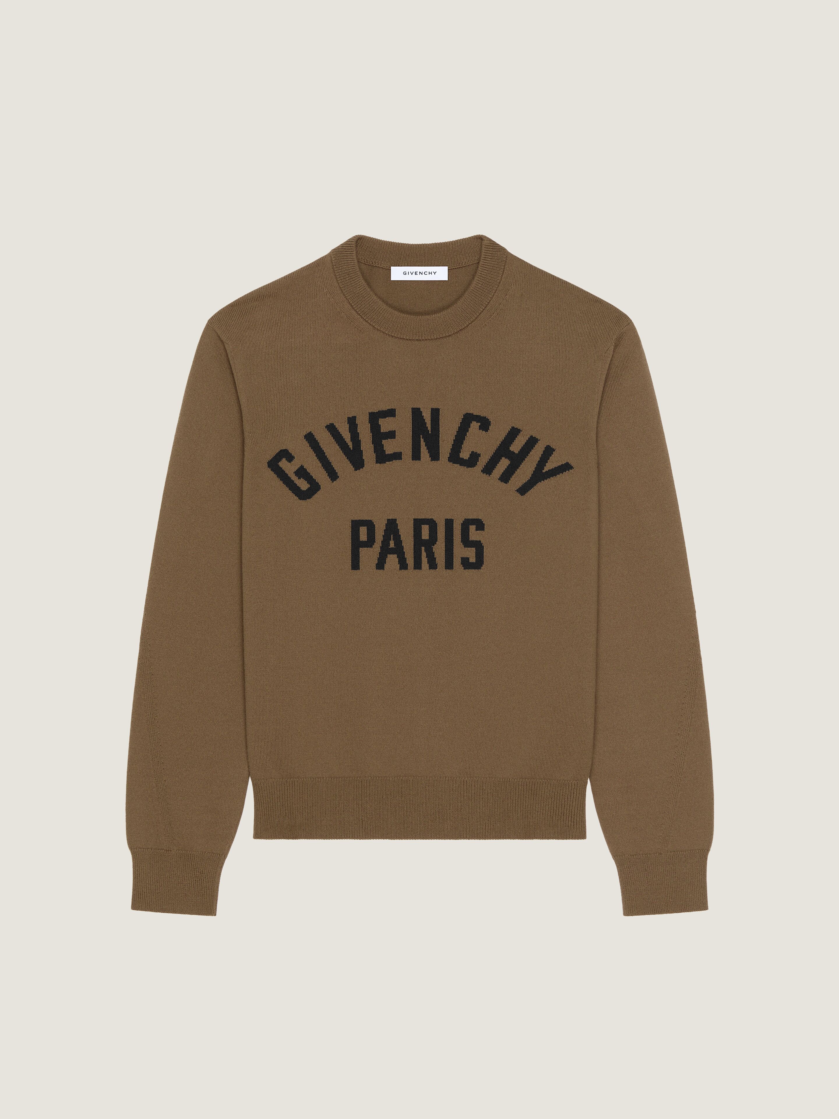 Couture Seam sweater in knit with Givenchy Paris detail in - army