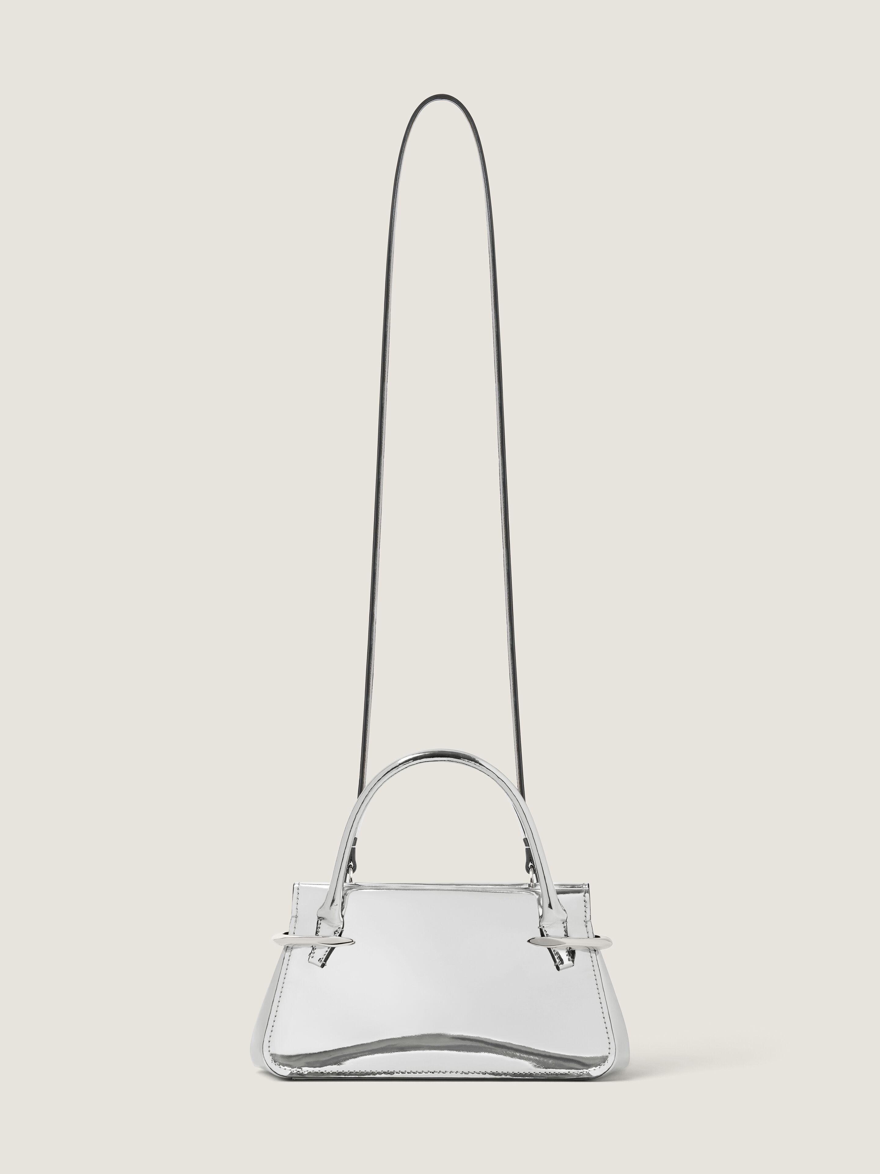Mini Pinch bag in mirror effect leather in - silvery - BB515JB2CZ