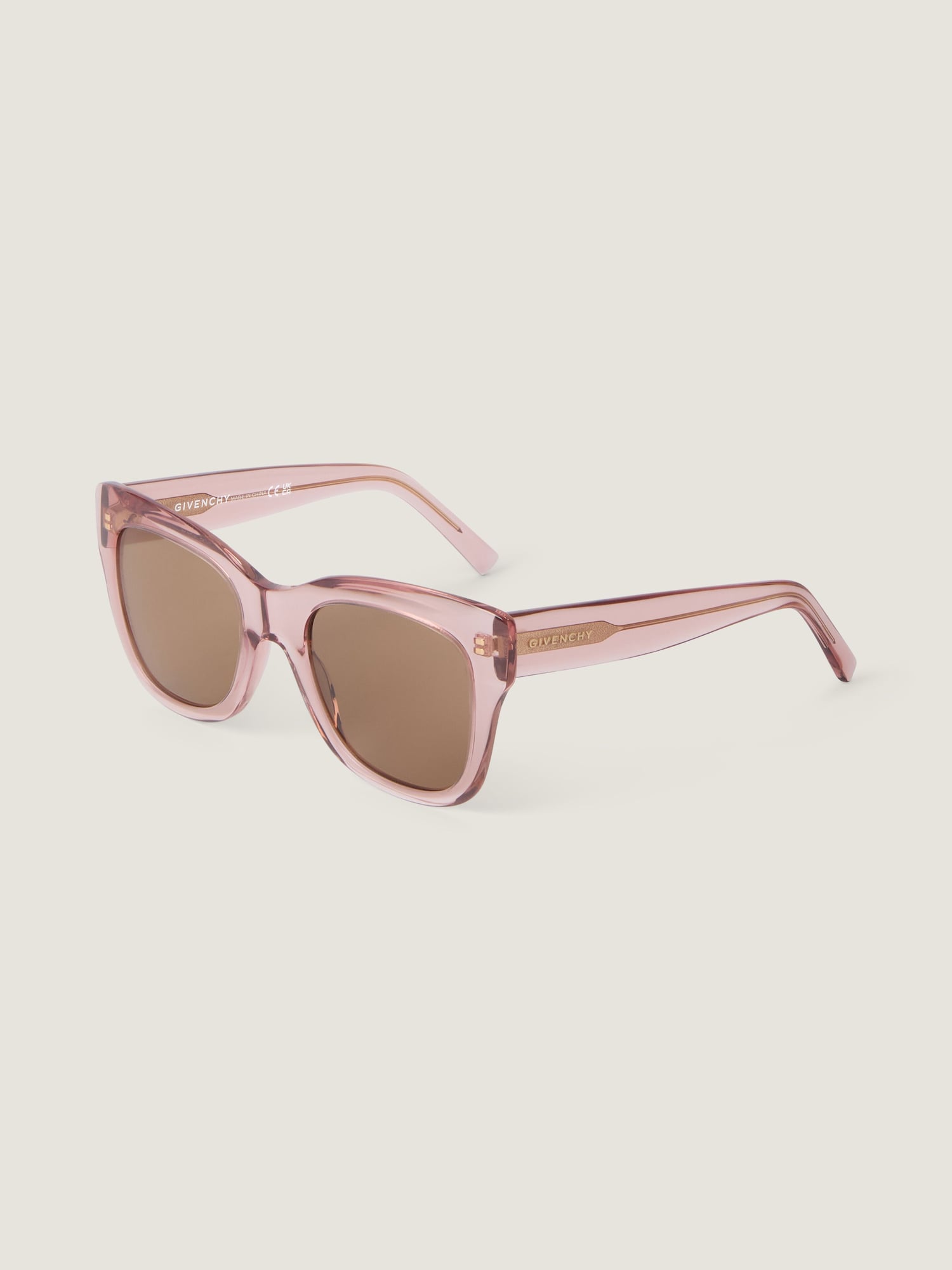 Givenchy Light Pink Gradient Round Women\'s Sunglasses Vintage Givenchy - GV Day Sunglasses in Acetate - Pink - Sunglasses  main image 4