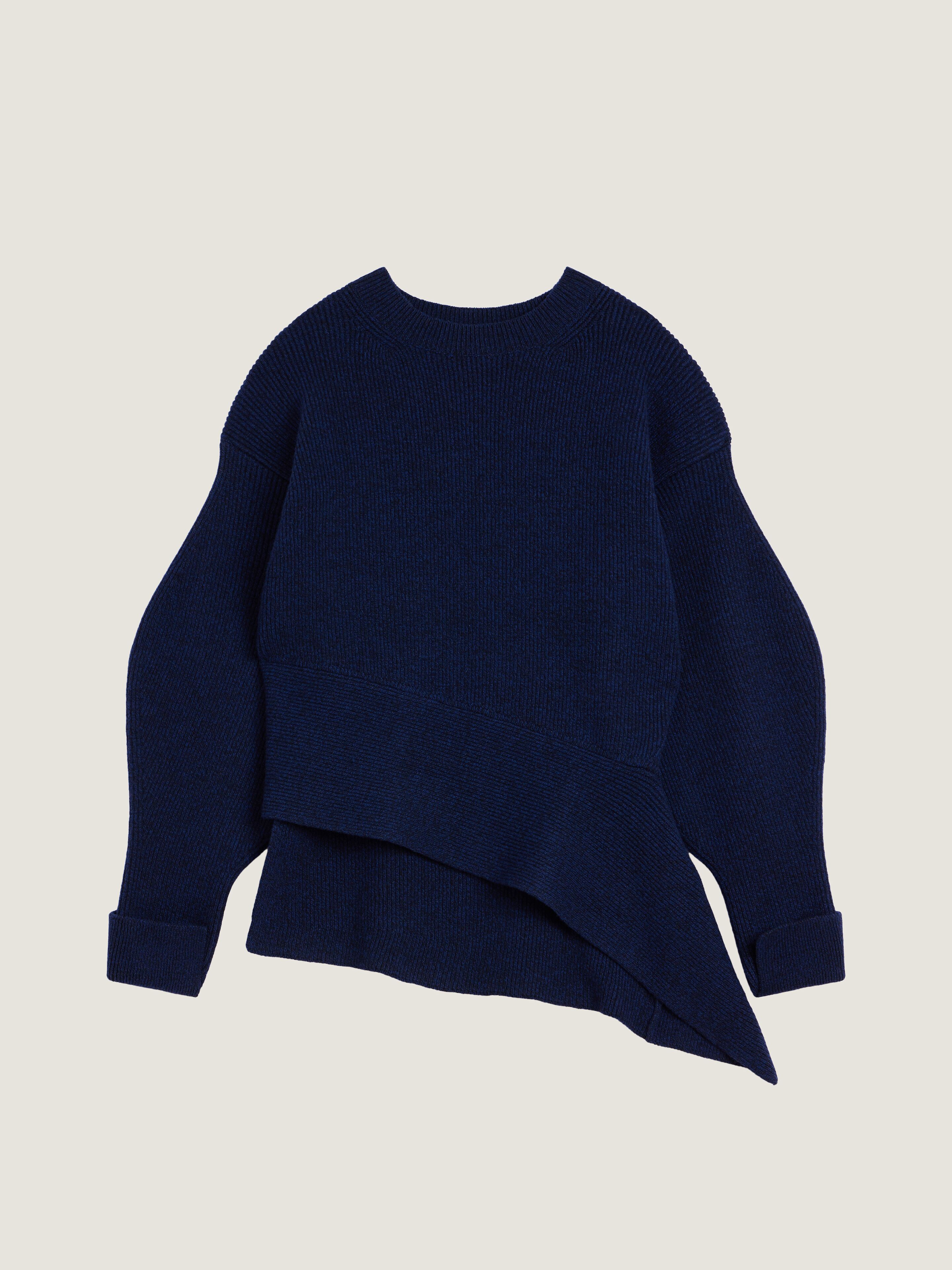 Givenchy Asymmetric Sweater In Wool And Cashmere In Multicolor