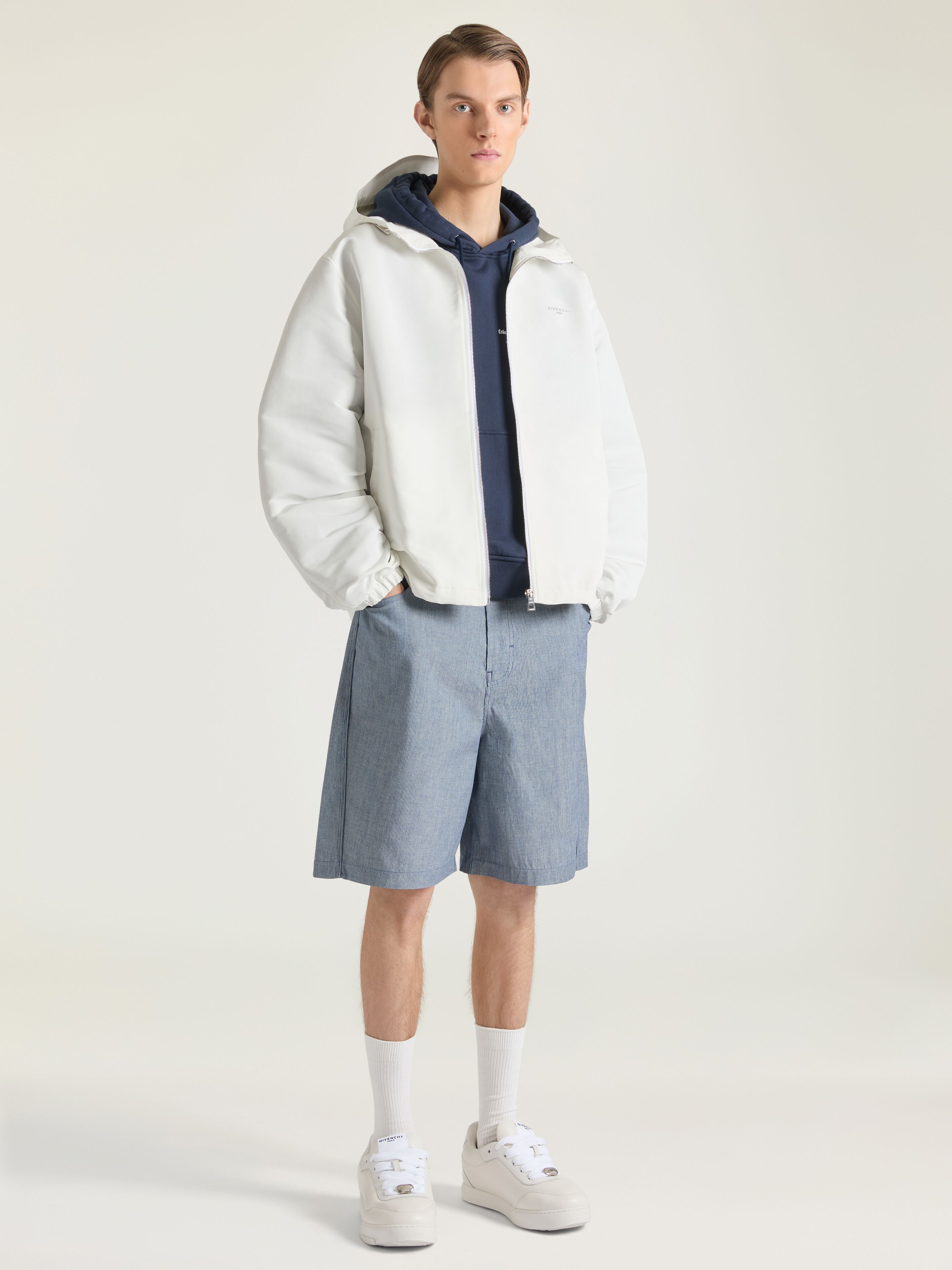 Windbreaker in polyfaille embroidered Givenchy Paris | Givenchy US