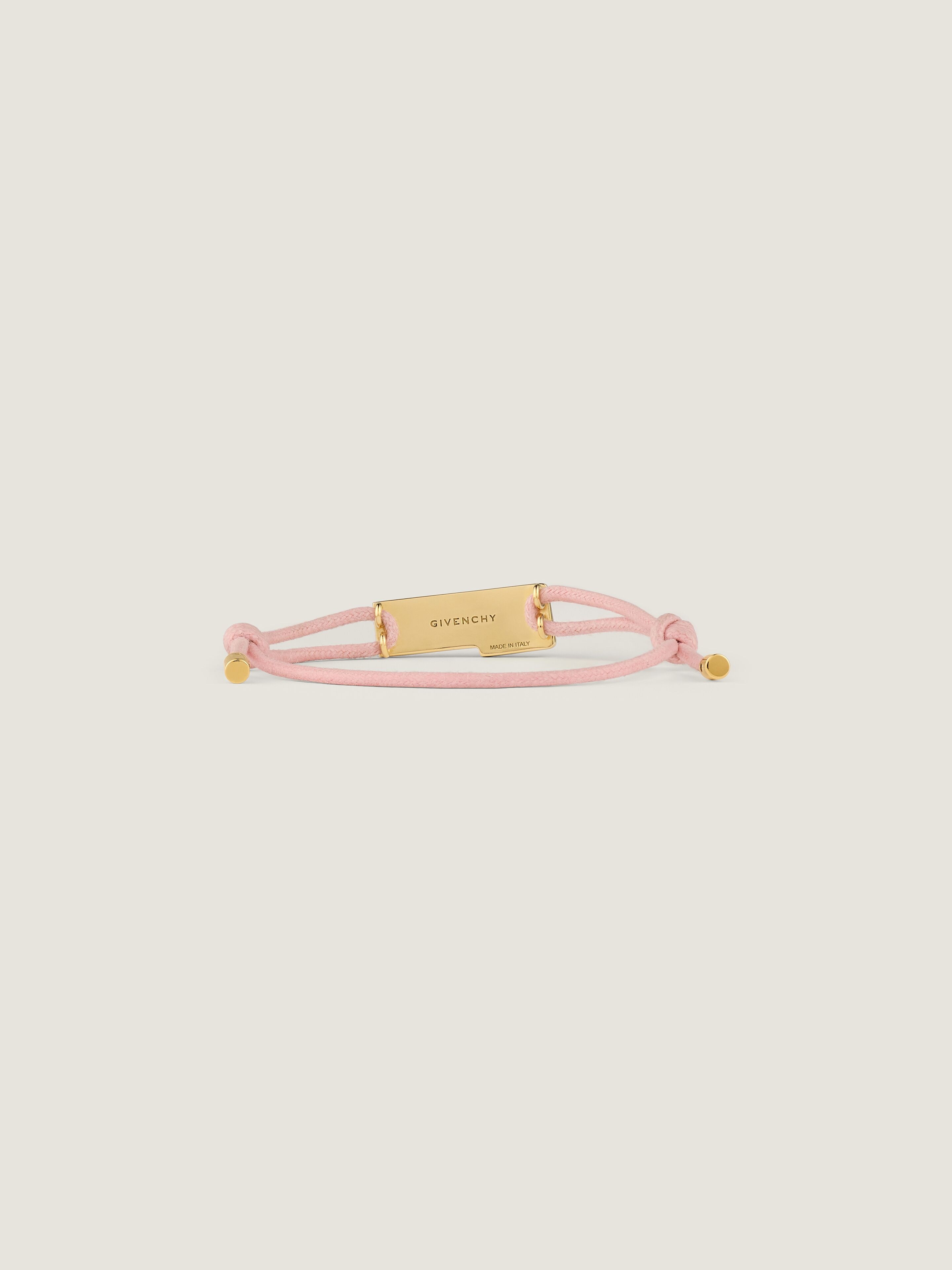 Givenchy Tape cord bracelet in cotton and metal | Givenchy US