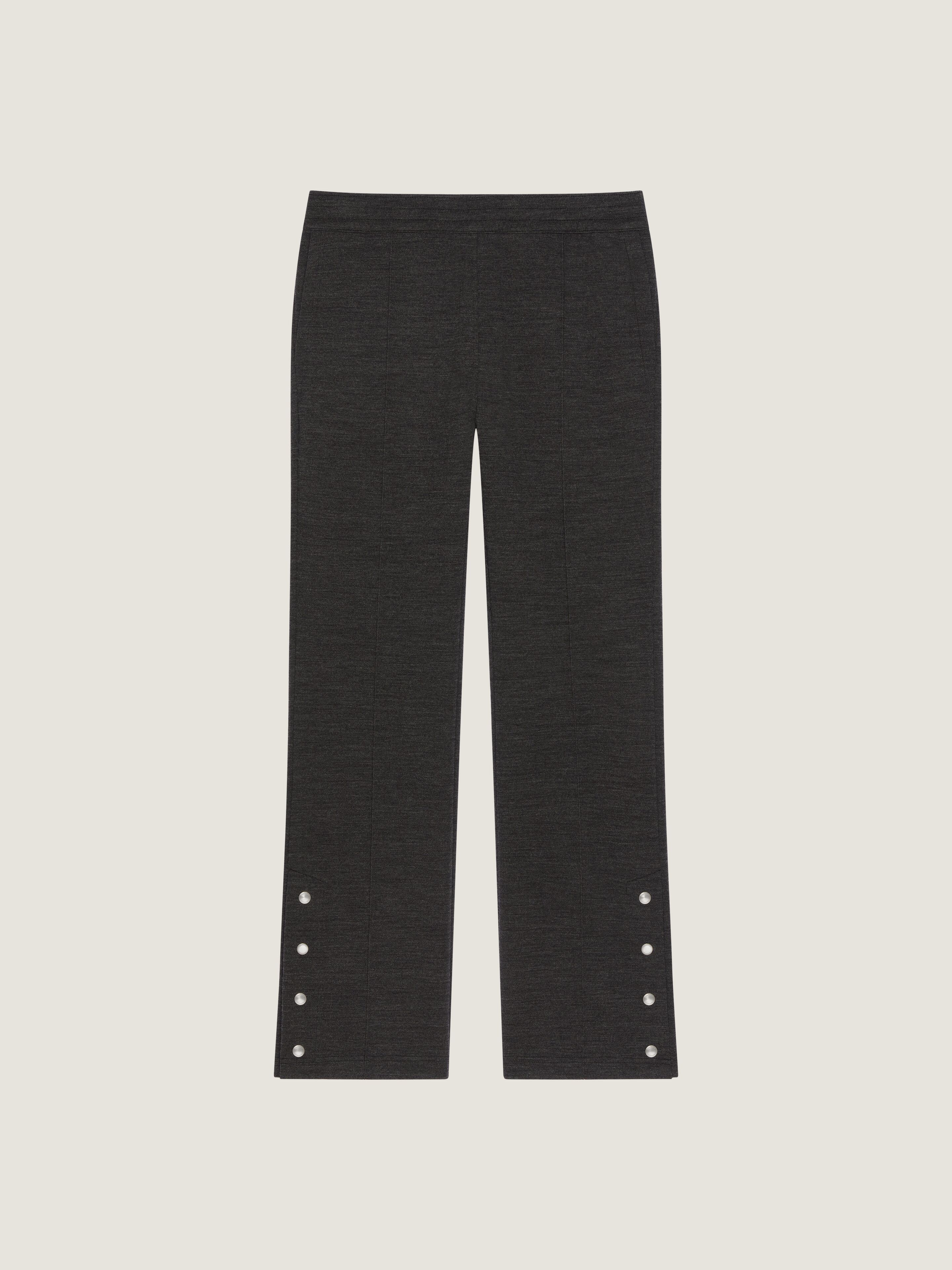 Givenchy Joggers In Wool With Paris Gros Grain In Black