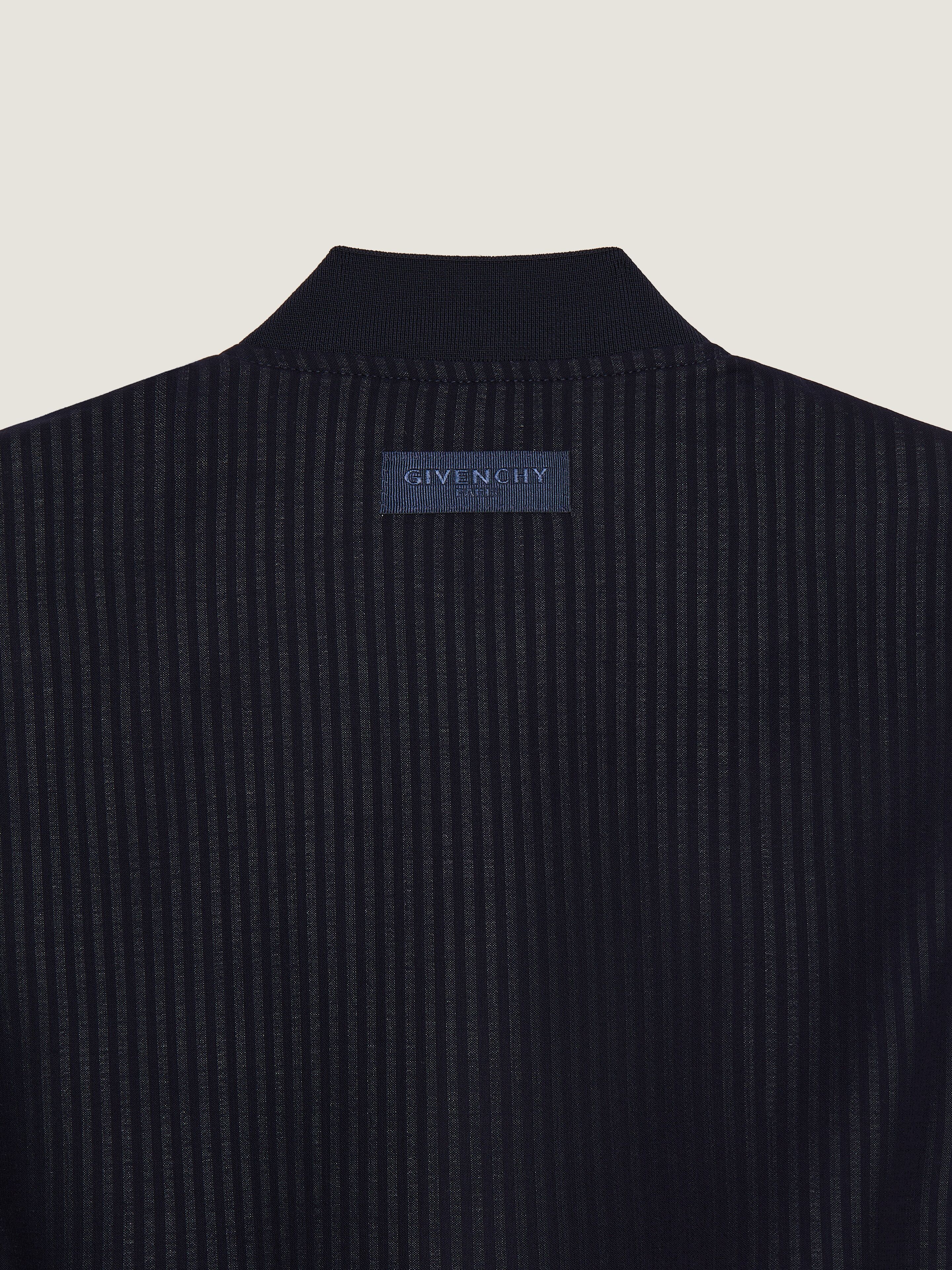 Striped blouson in wool in - white/navy - BM01JN1YLK-131 | Givenchy