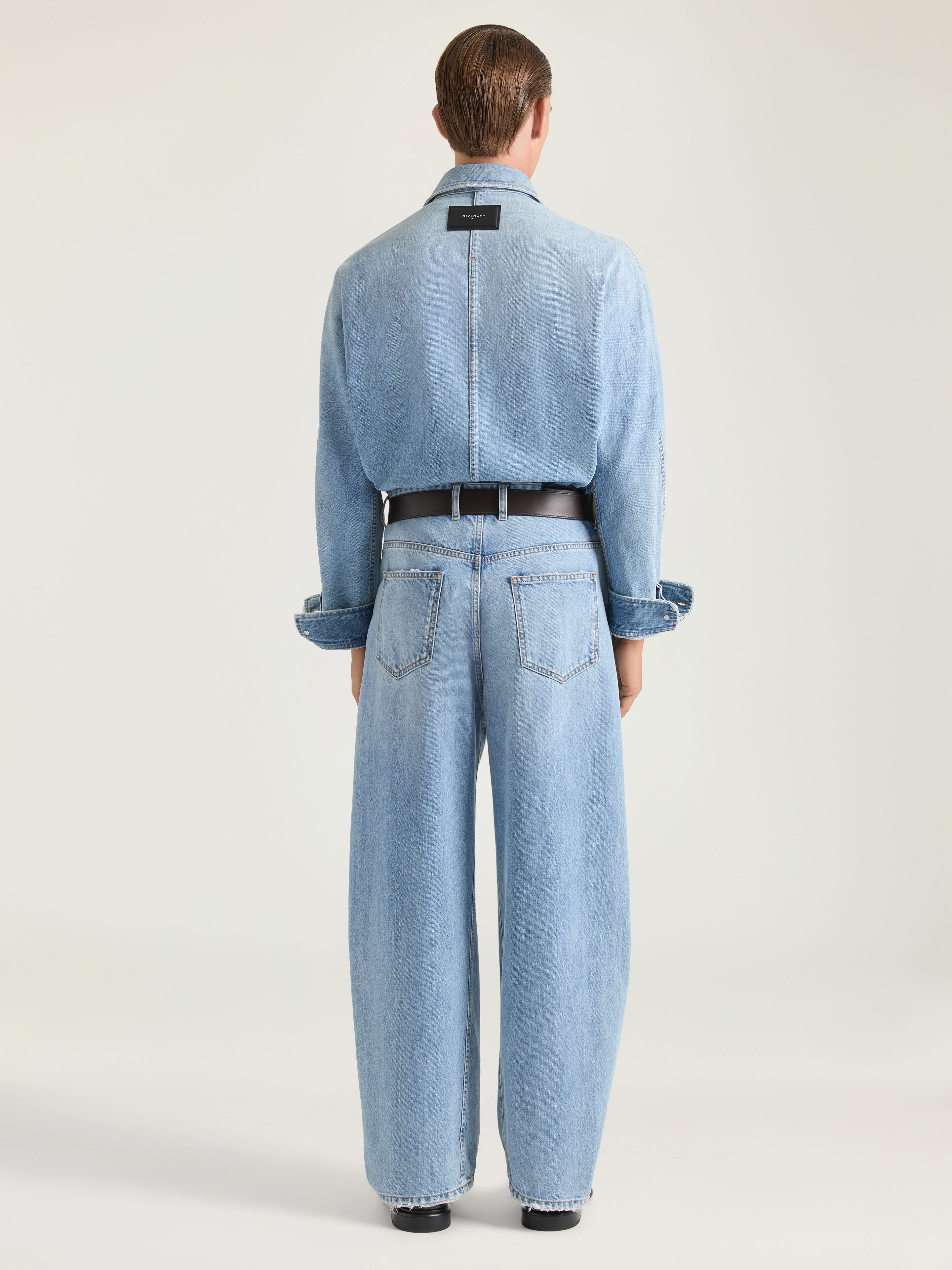 Couture Seam overshirt in light blue denim in - light blue