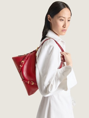 Sac Voyou mini en cuir brillant