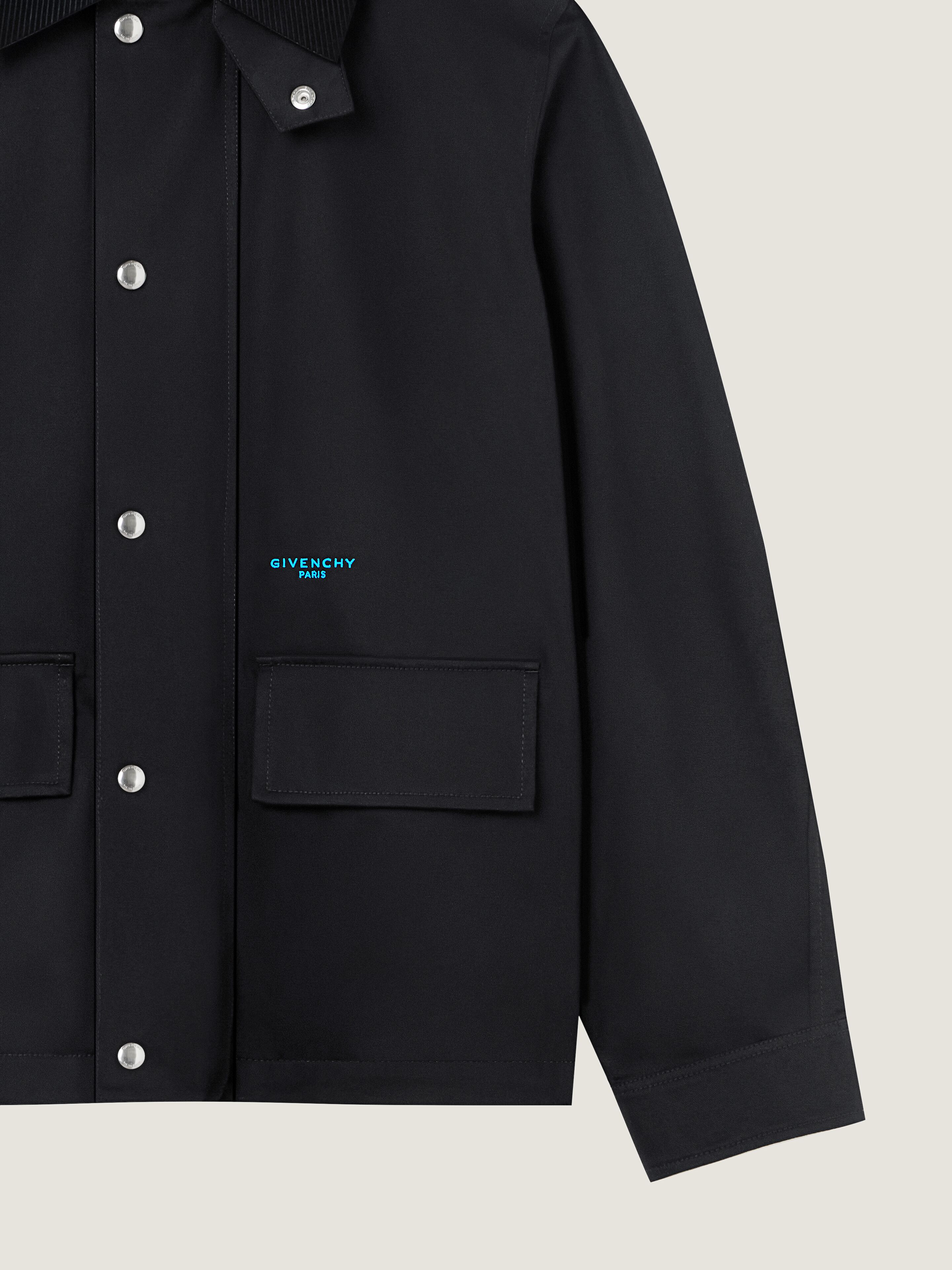 Field jacket in cotton with a checked lining | Givenchy US | Givenchy