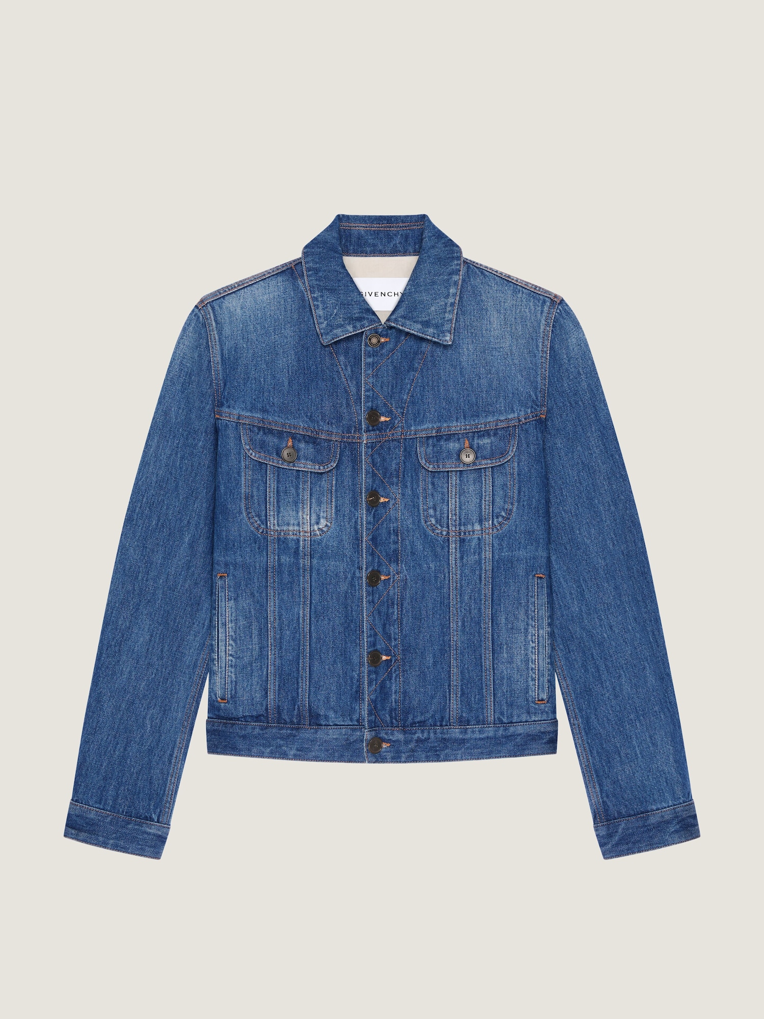 Jacket in medium blue denim in - medium blue - BM01EL5177-420 
