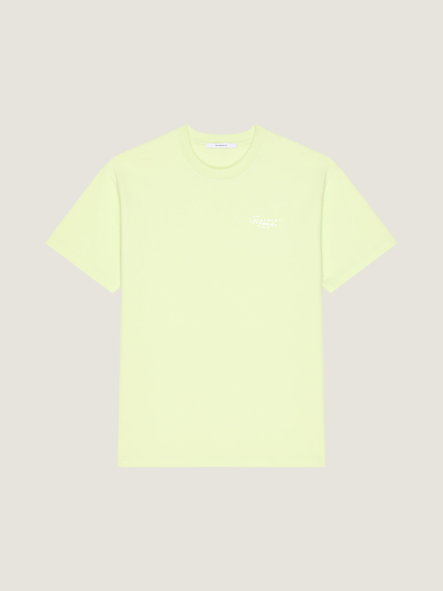 T-shirt in cotton with Givenchy Stamp print in - pale green 