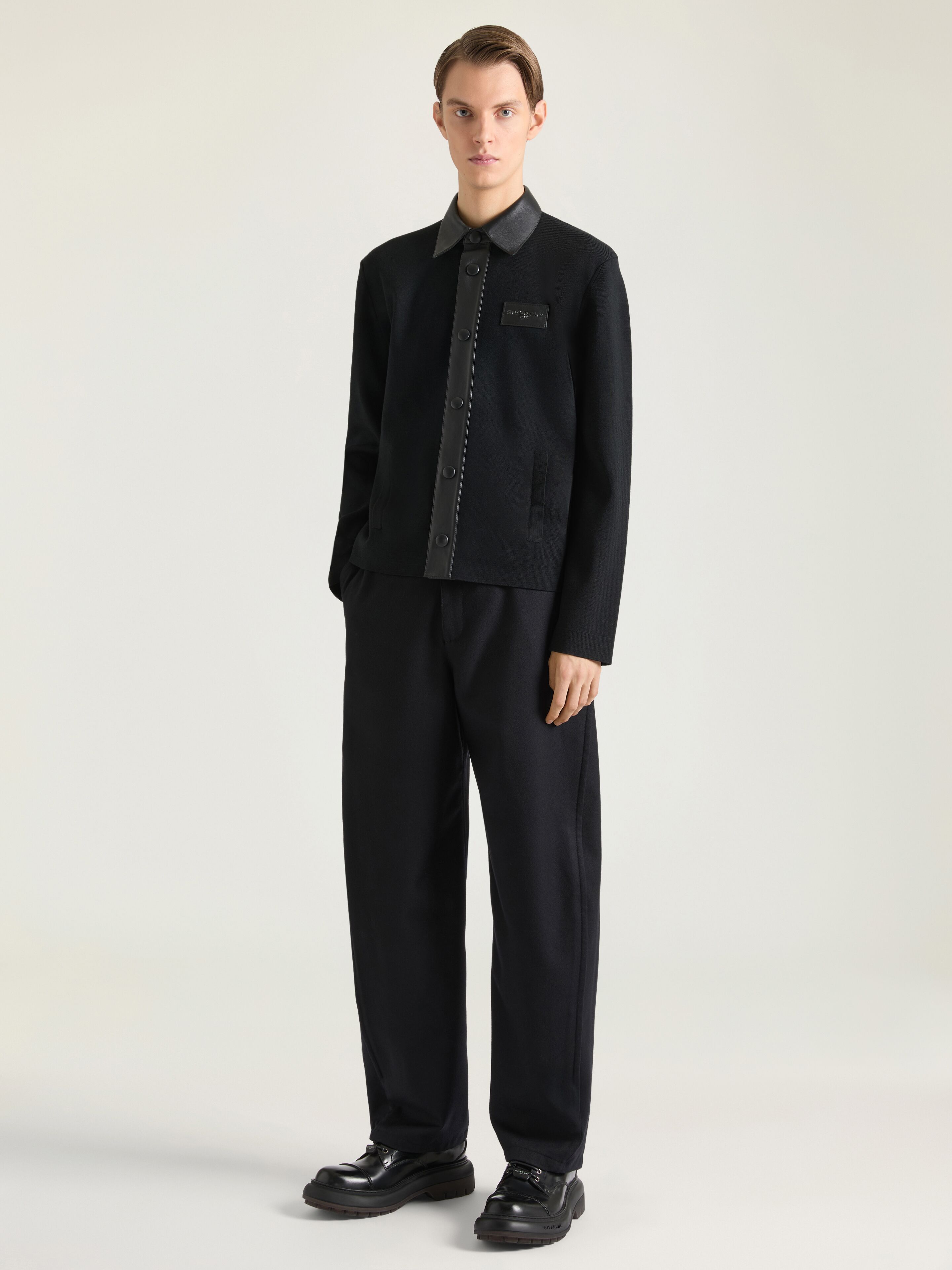 M*a様 正規品 Givenchy パドロック カーディガン ブラック arch Cardigan in wool with leather details in - black - BMK0134YQ8-001