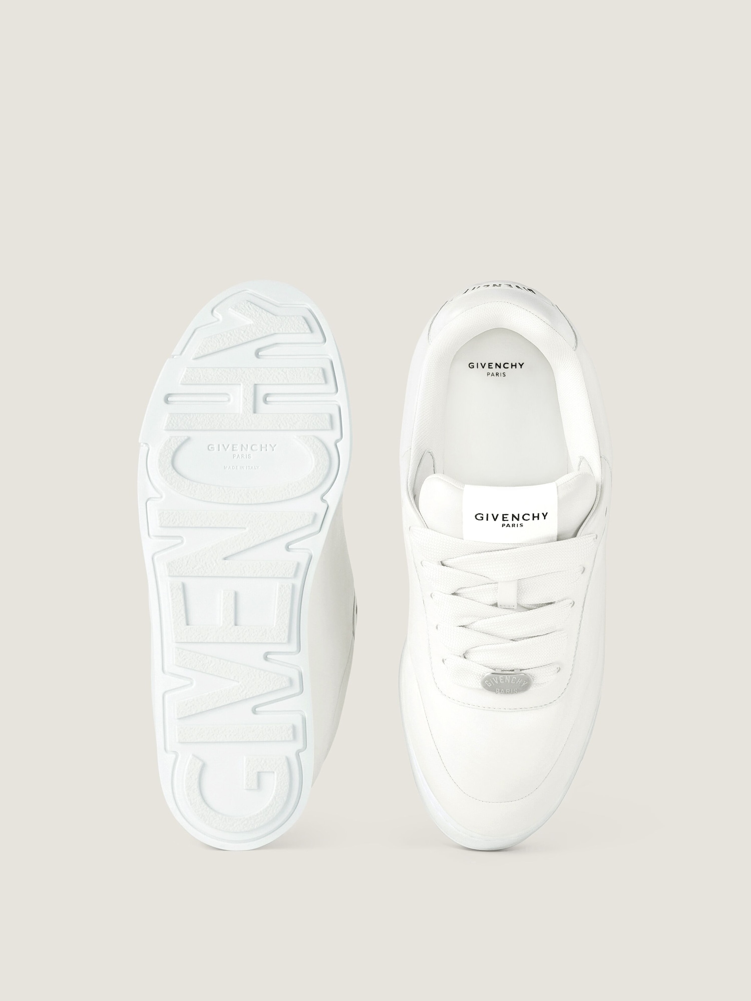 Givenchyパフィヤード ナッパレザー スニーカー - ホワイト BH00B7H1XT 