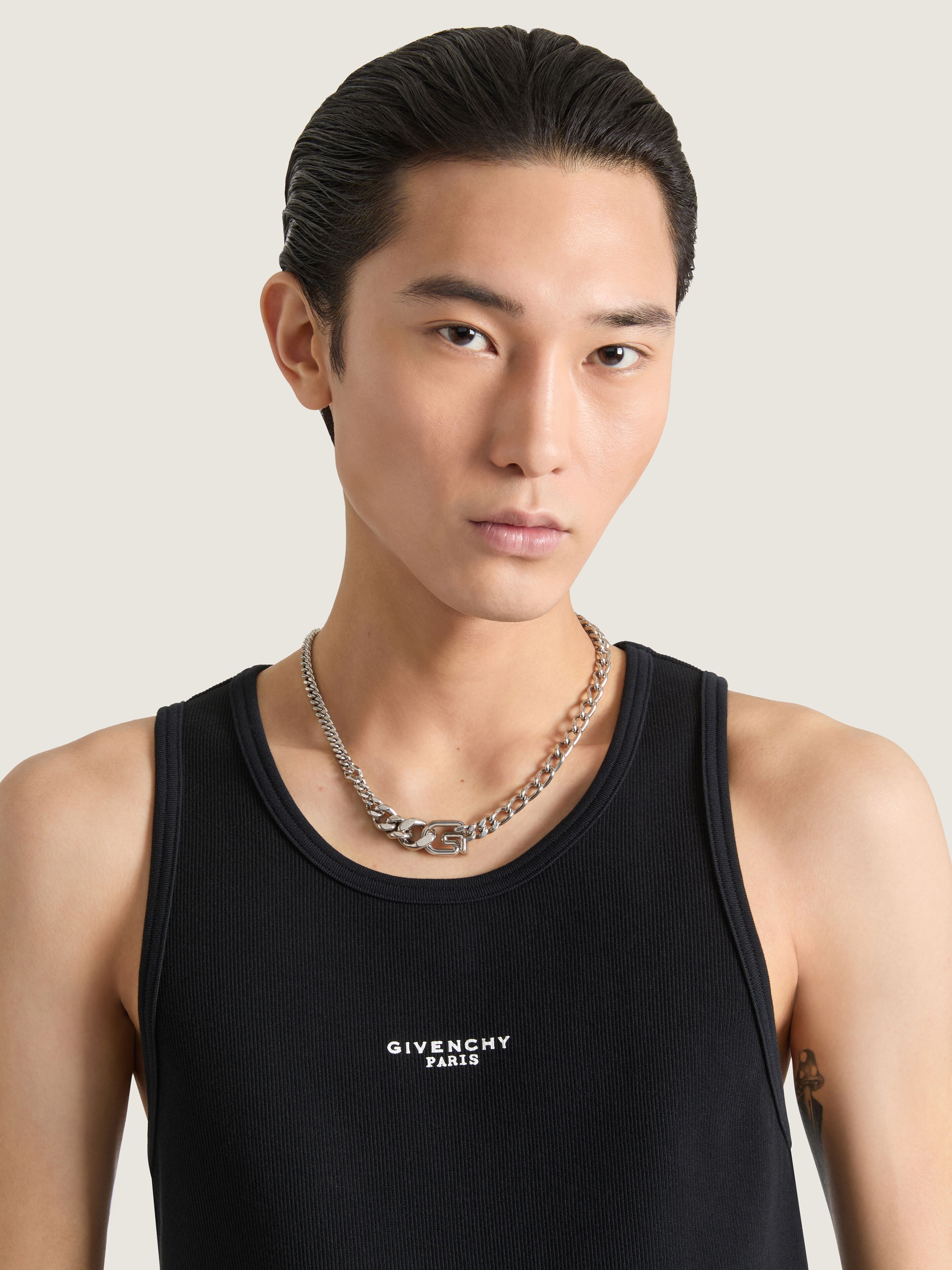 G Line necklace in metal in - antic silvery - BN00FYF003-723