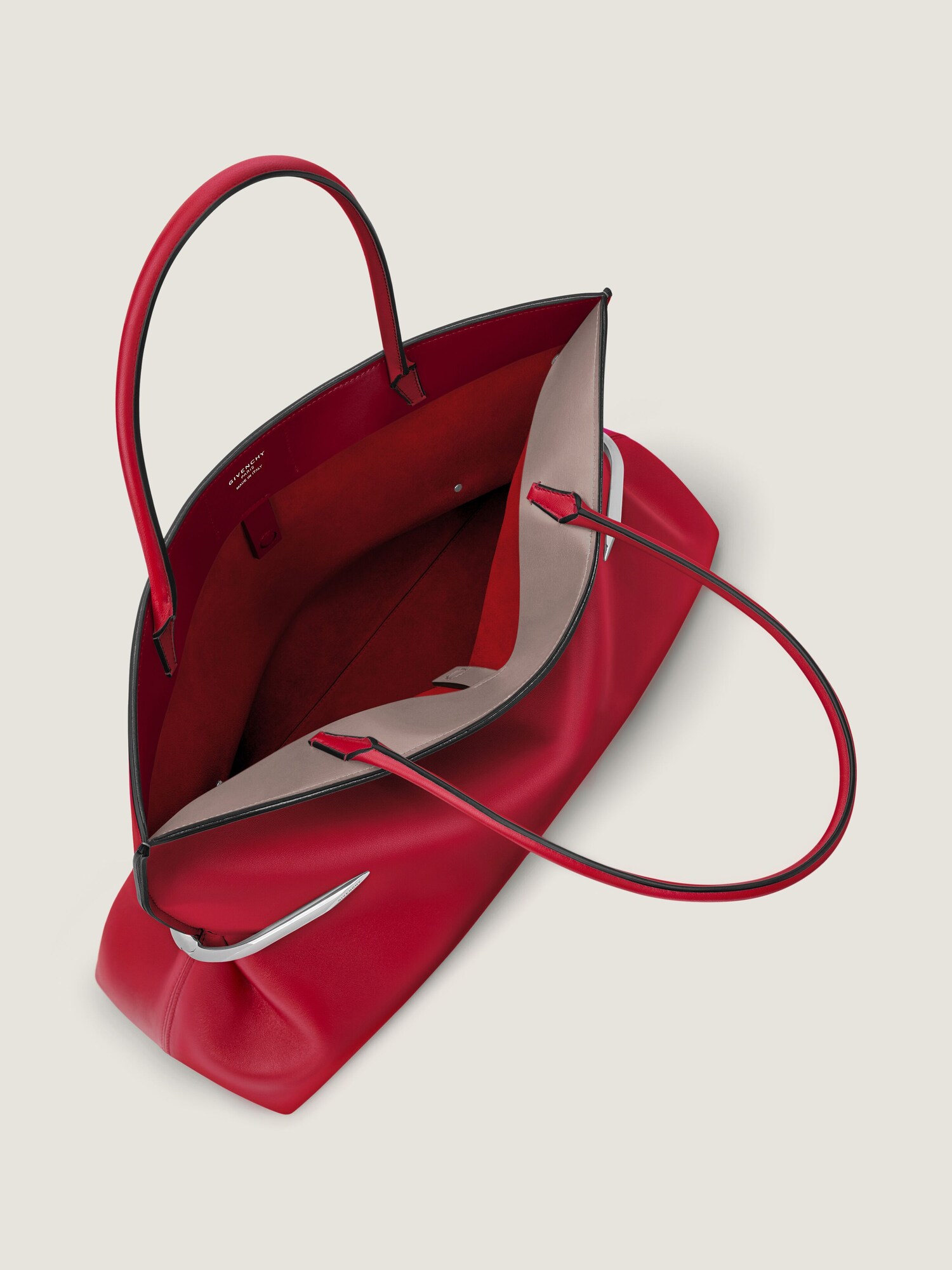 Pinch Squeezed Horizontal tote bag in nappa leather in 