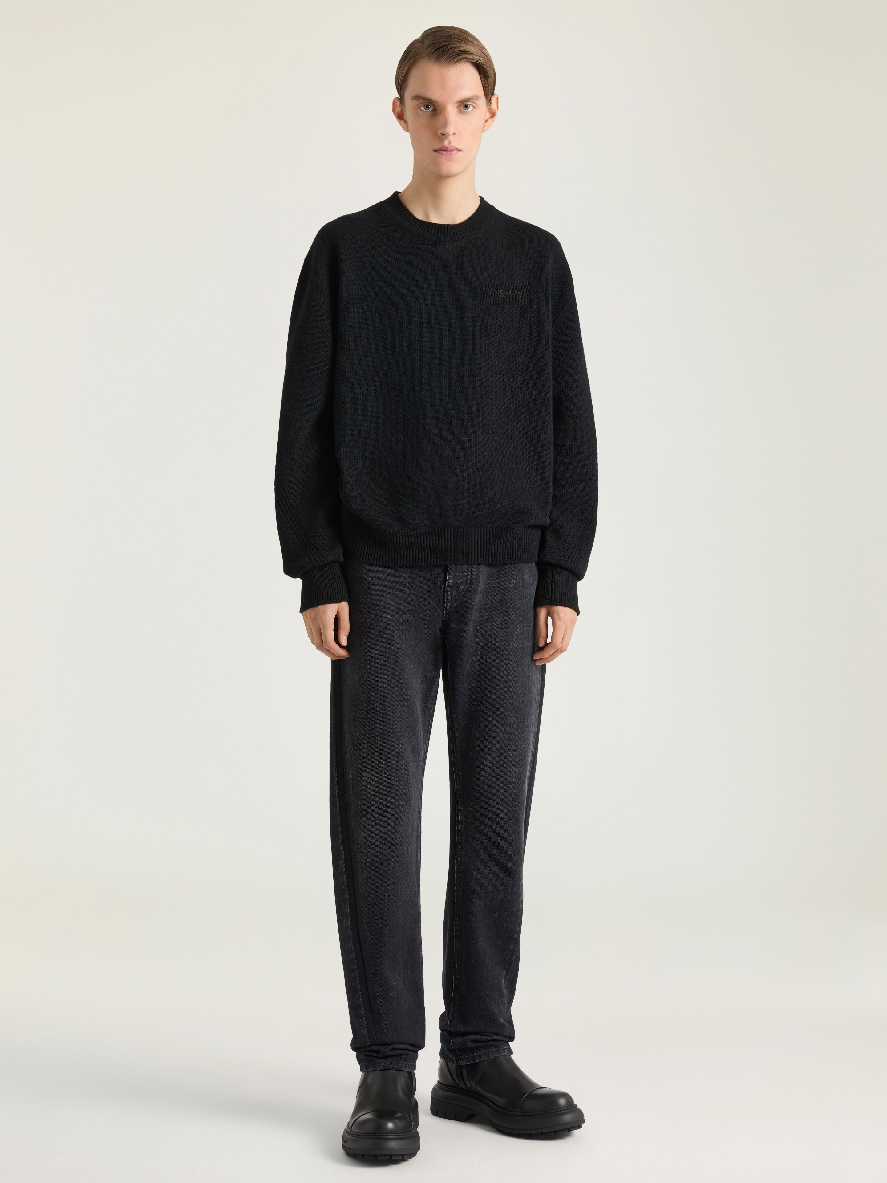 Couture Seam sweater in wool and cashmere in - black - BM90X84YRM