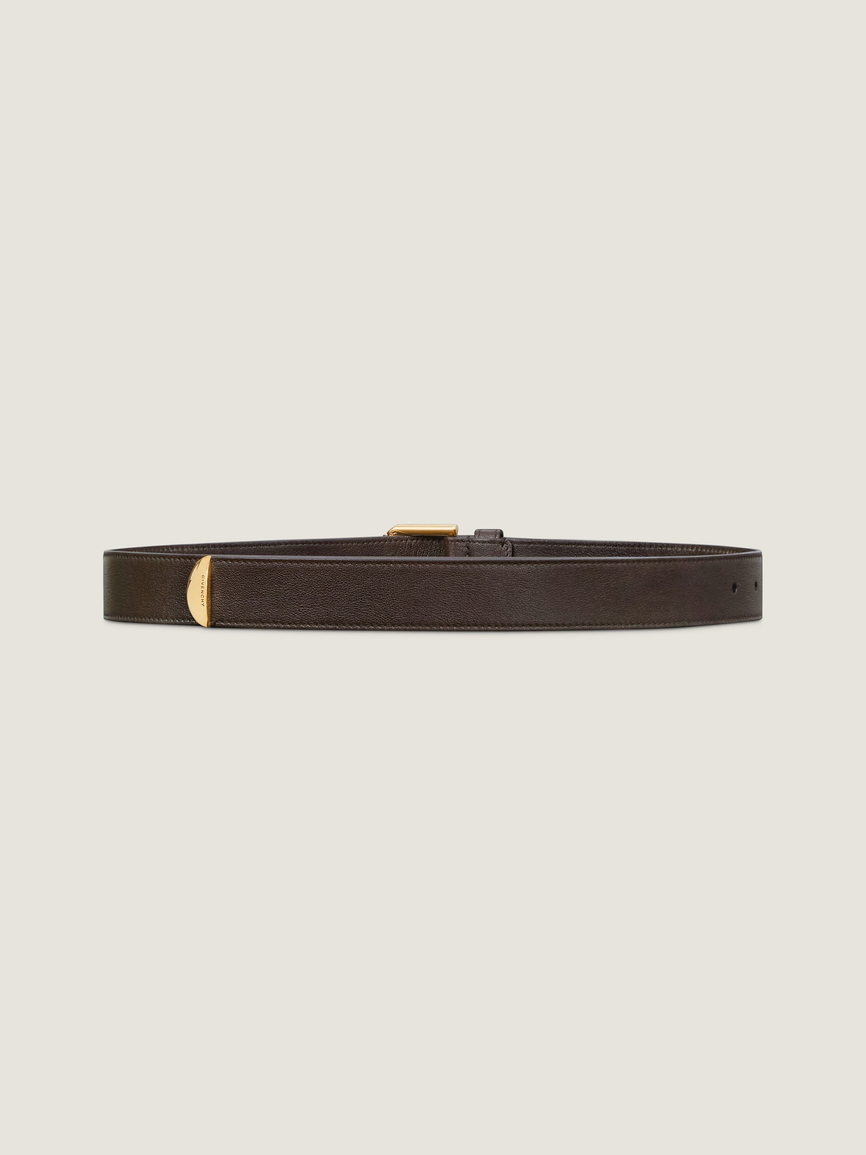 topbrige トップブリッジ wishy-washy ウィシィワァシィ Voyou belt in shiny leather in - chocolate - BB408HB2AE-206