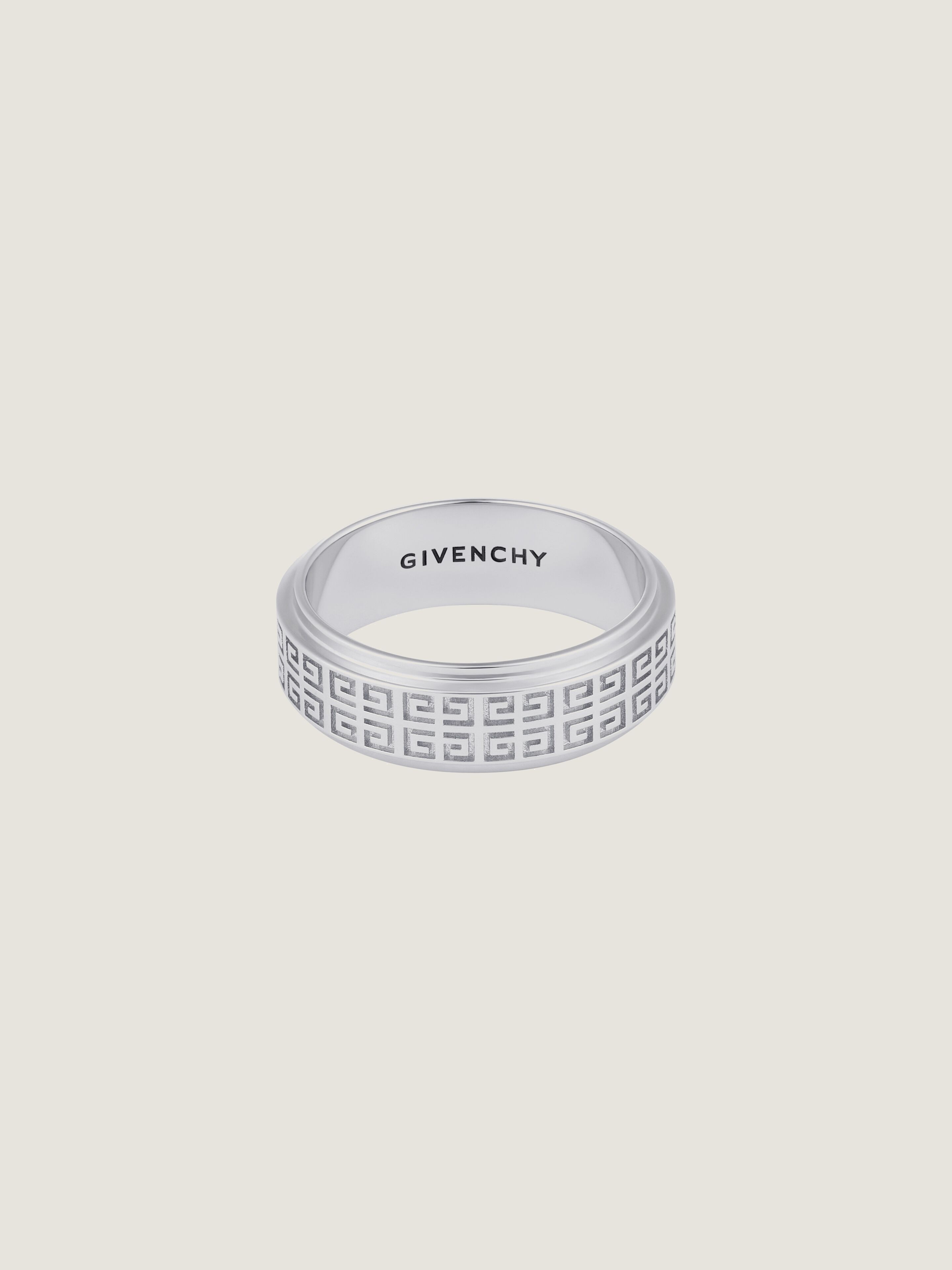 GIVENCHY ring with all-over 4G pattern in metal in - silvery