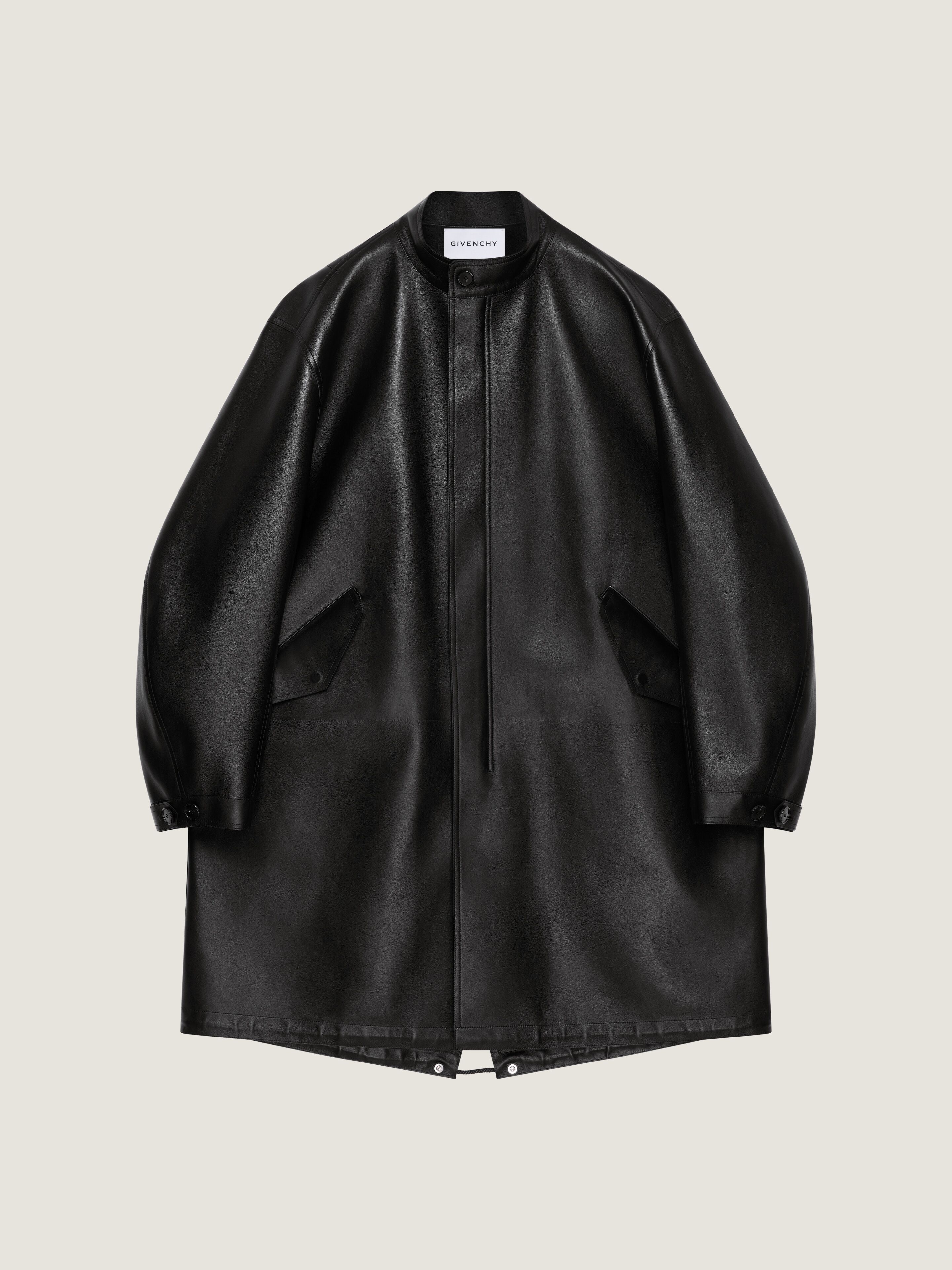 Parka in leather in - black - BM01DL61TK-001 | Givenchy US