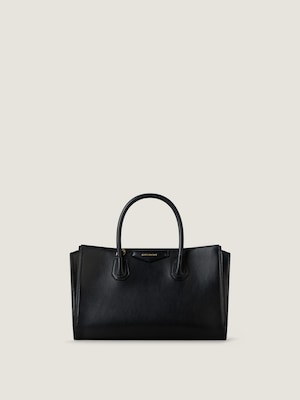 Small Antigona Catchall bag in shiny grained leather