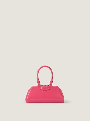 Mini Antigona East-West bag in Box leather