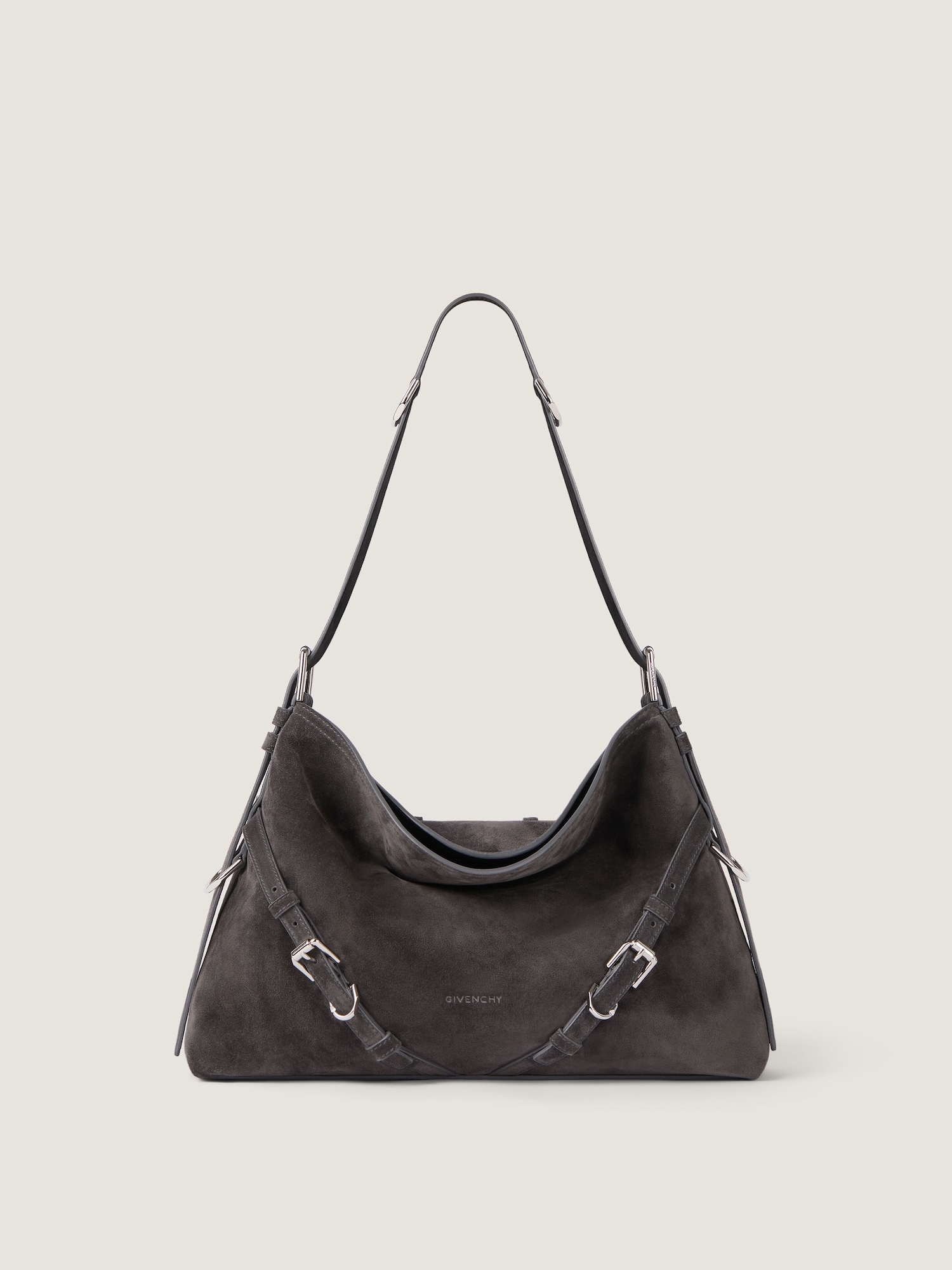 Medium Voyou bag suede