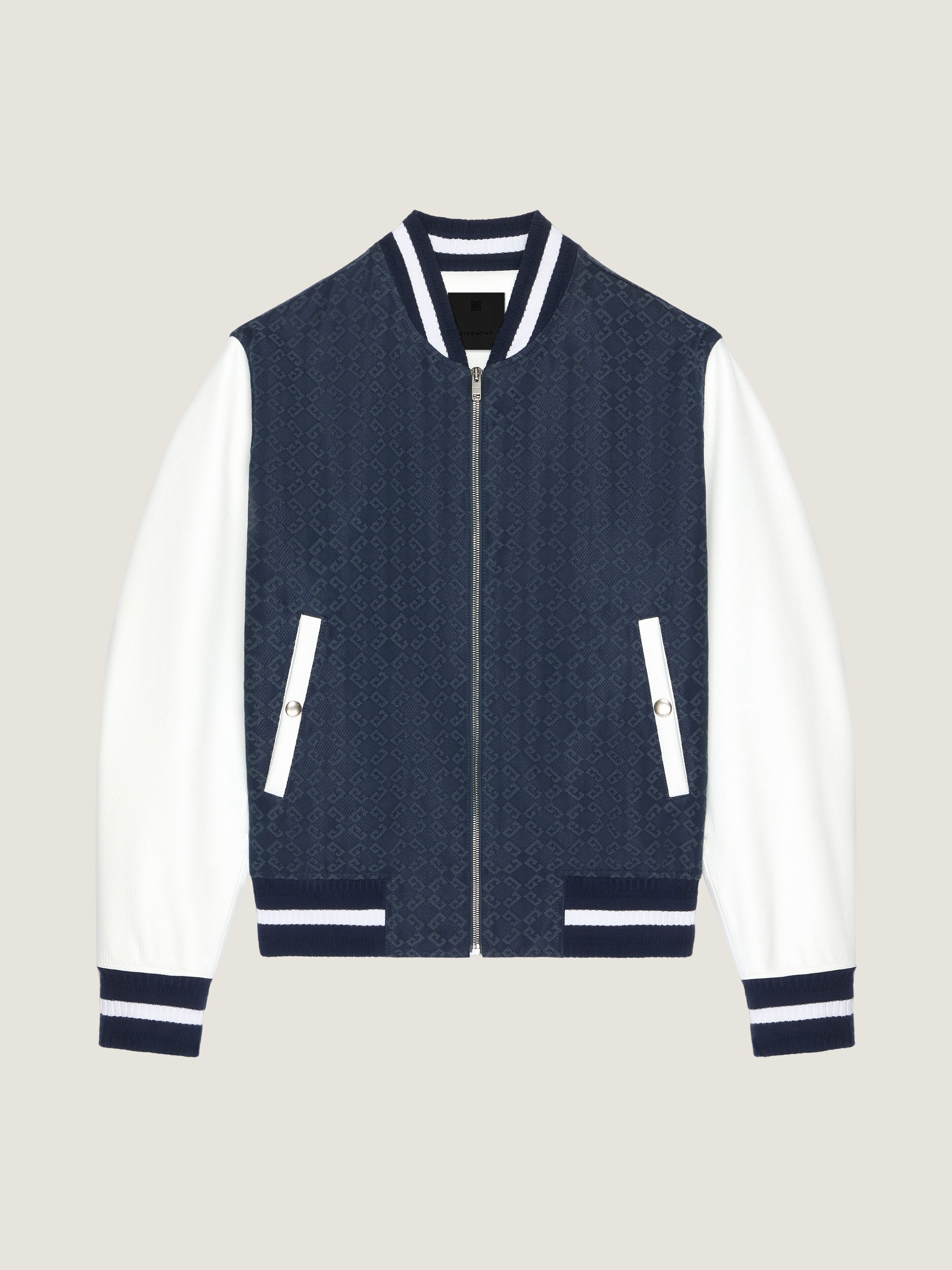 大人気定番商品 72 monogram in jacket Varsity denim navy - in leather and ジャケット・ブルゾン