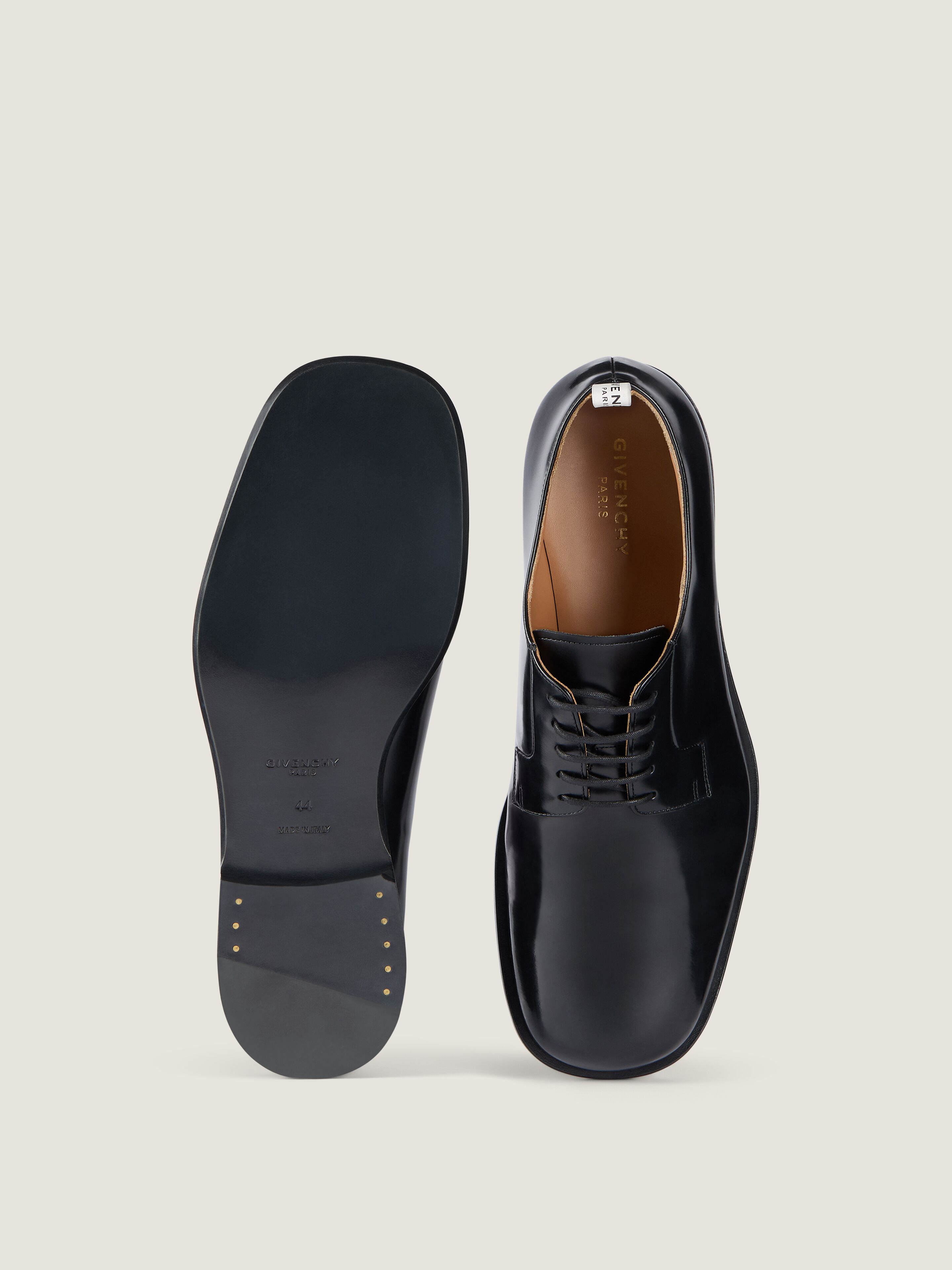 Tux derbies in brushed leather in - black - BH1049H1XB-001