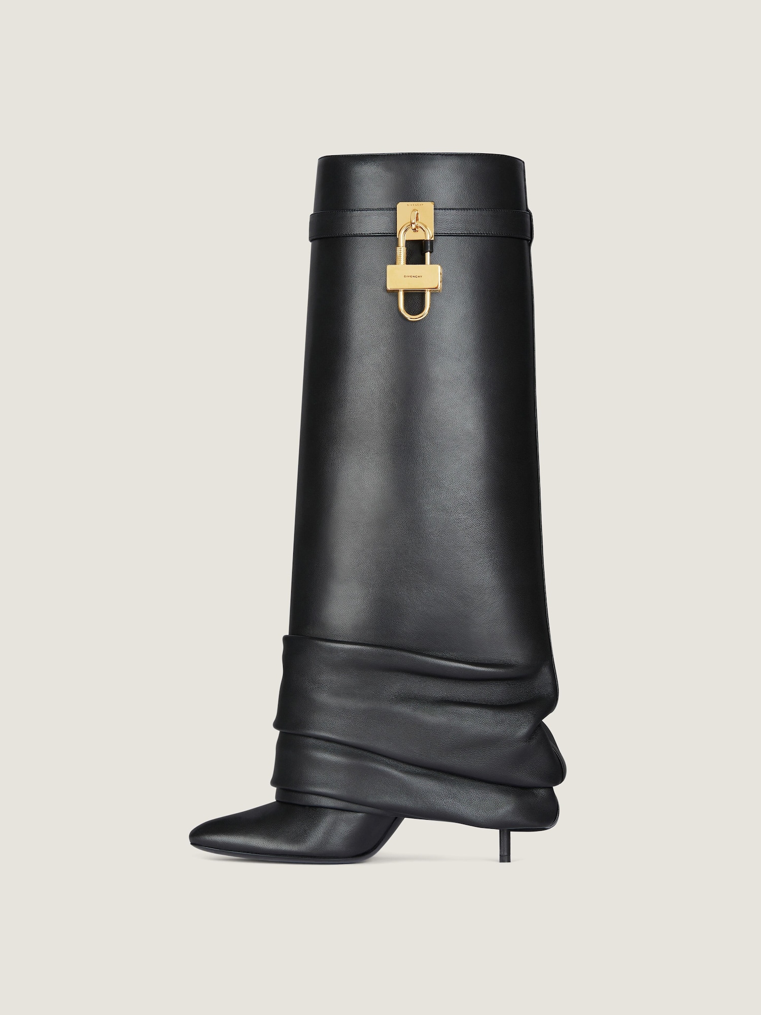 Shark Lock Stiletto boots in nappa leather Givenchy CA Givenchy