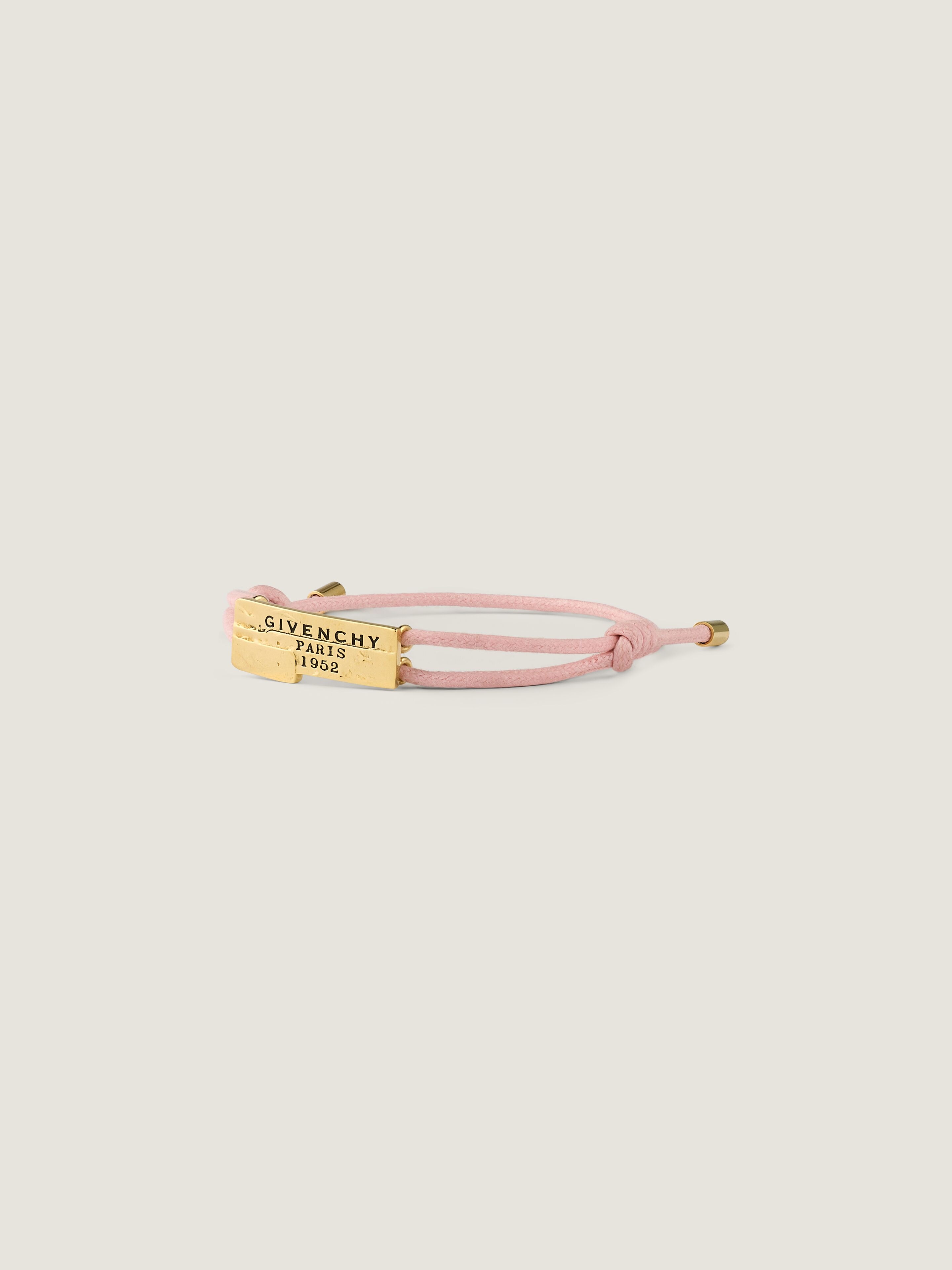 Givenchy Tape cord bracelet in cotton and metal in - pink