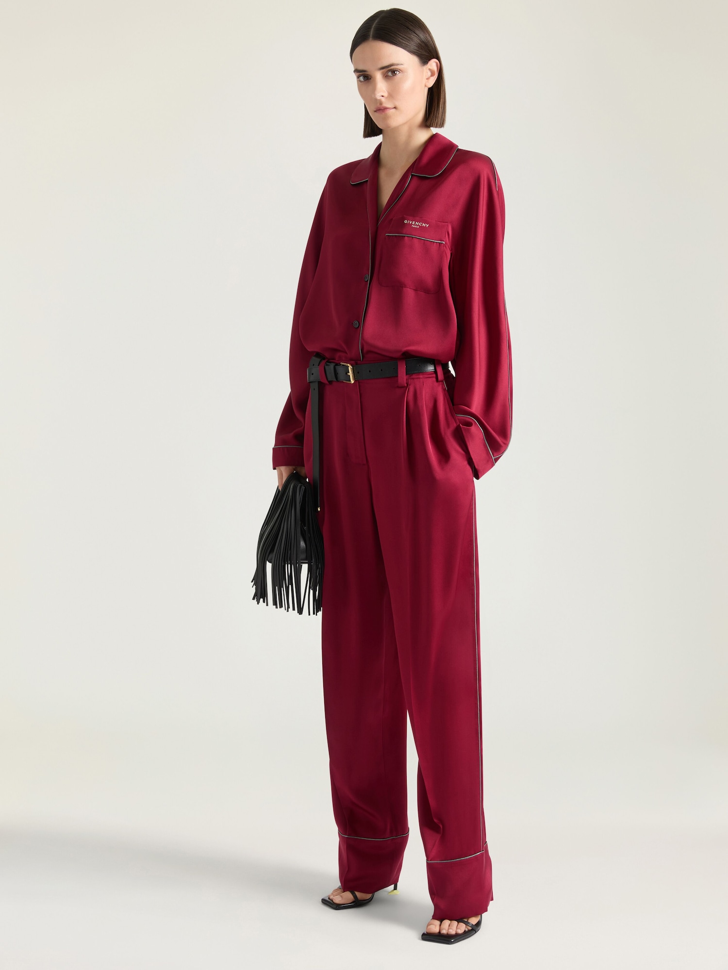 Pyjama shirt in silk