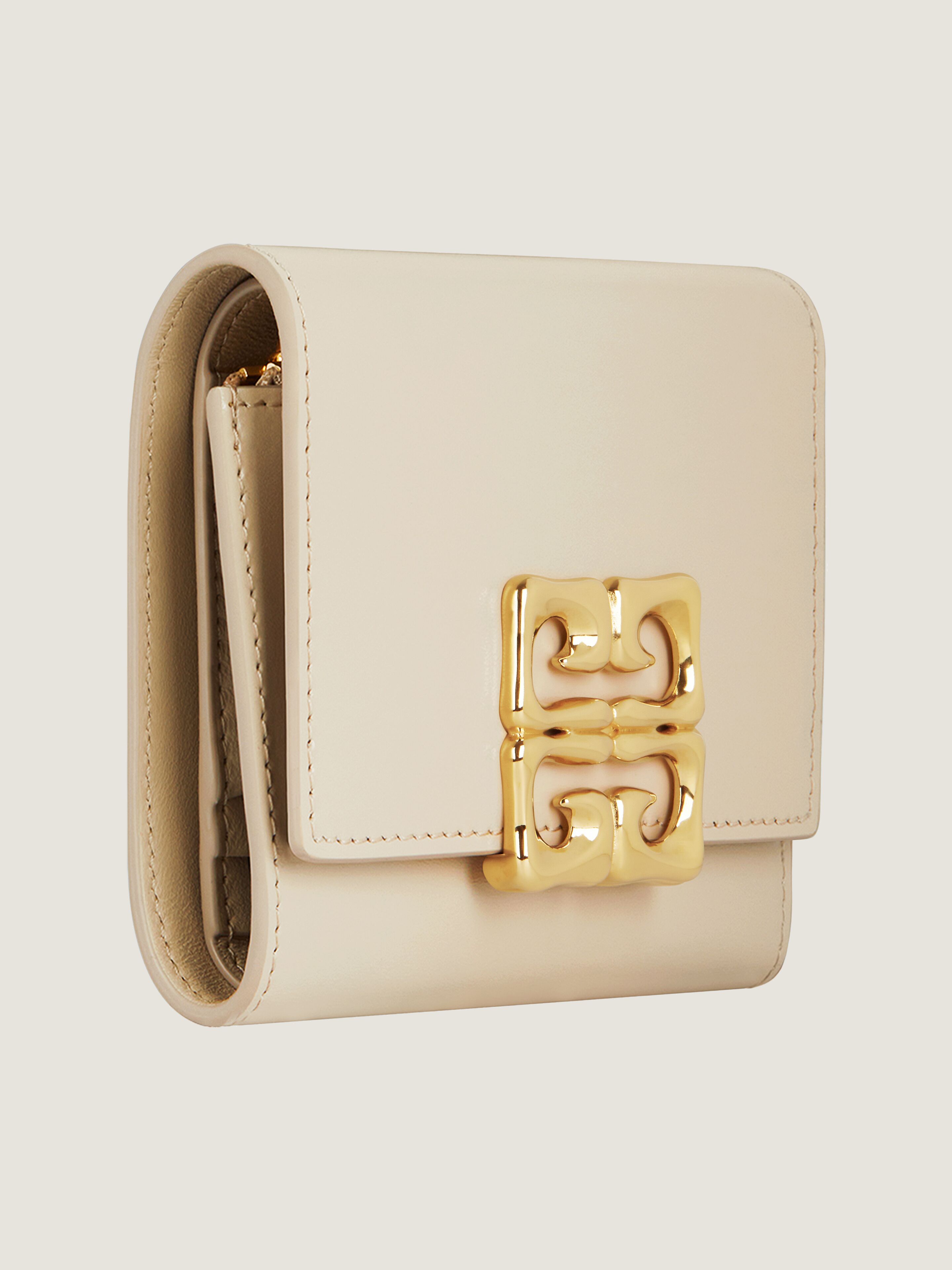4G Liquid wallet in Box leather in - natural beige | Givenchy US