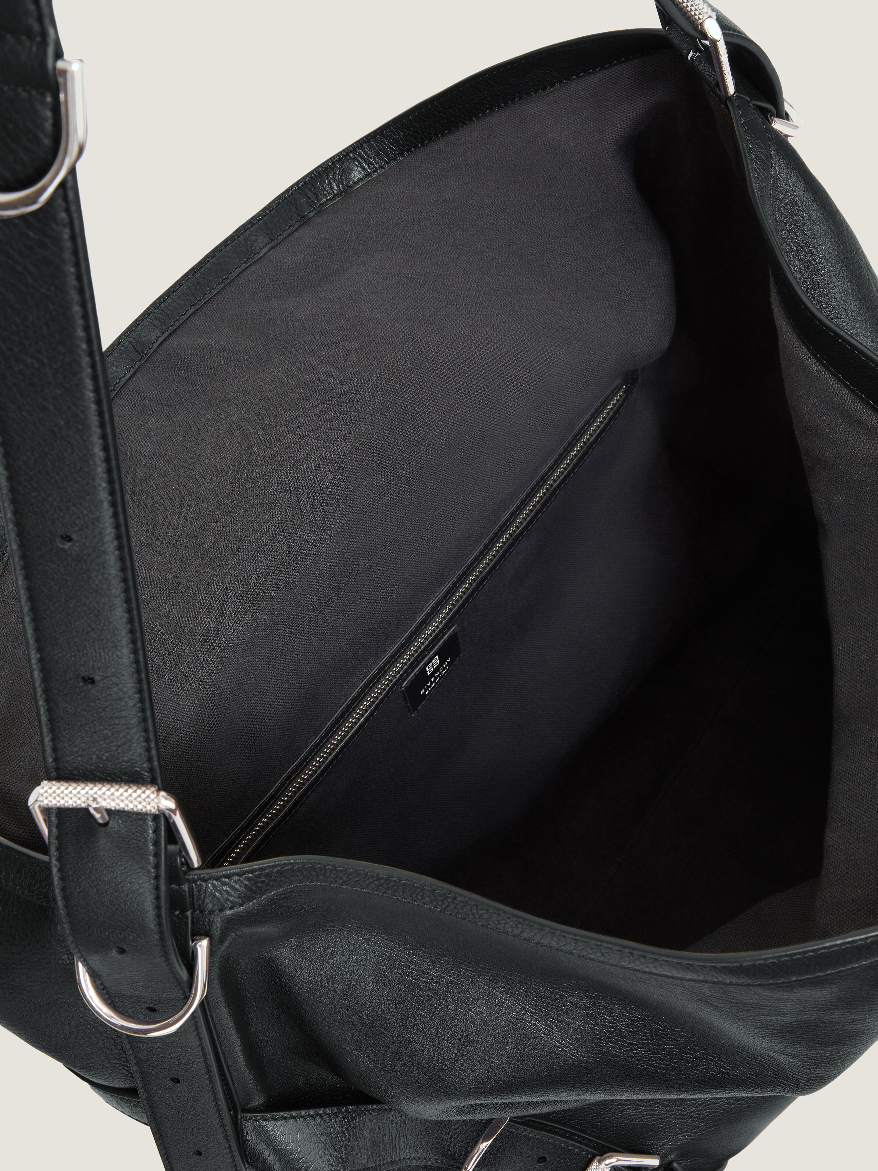Large Voyou bag in grained leather in - black | Givenchy US