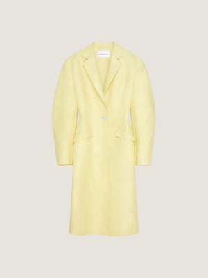 Manteau ajusté Cocoon en cuir