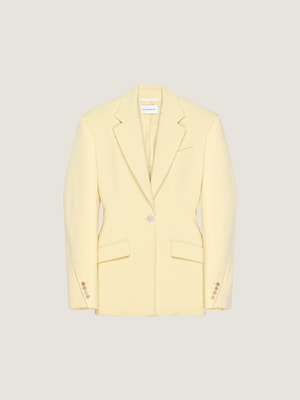 Veste simple boutonnage Cocoon en laine