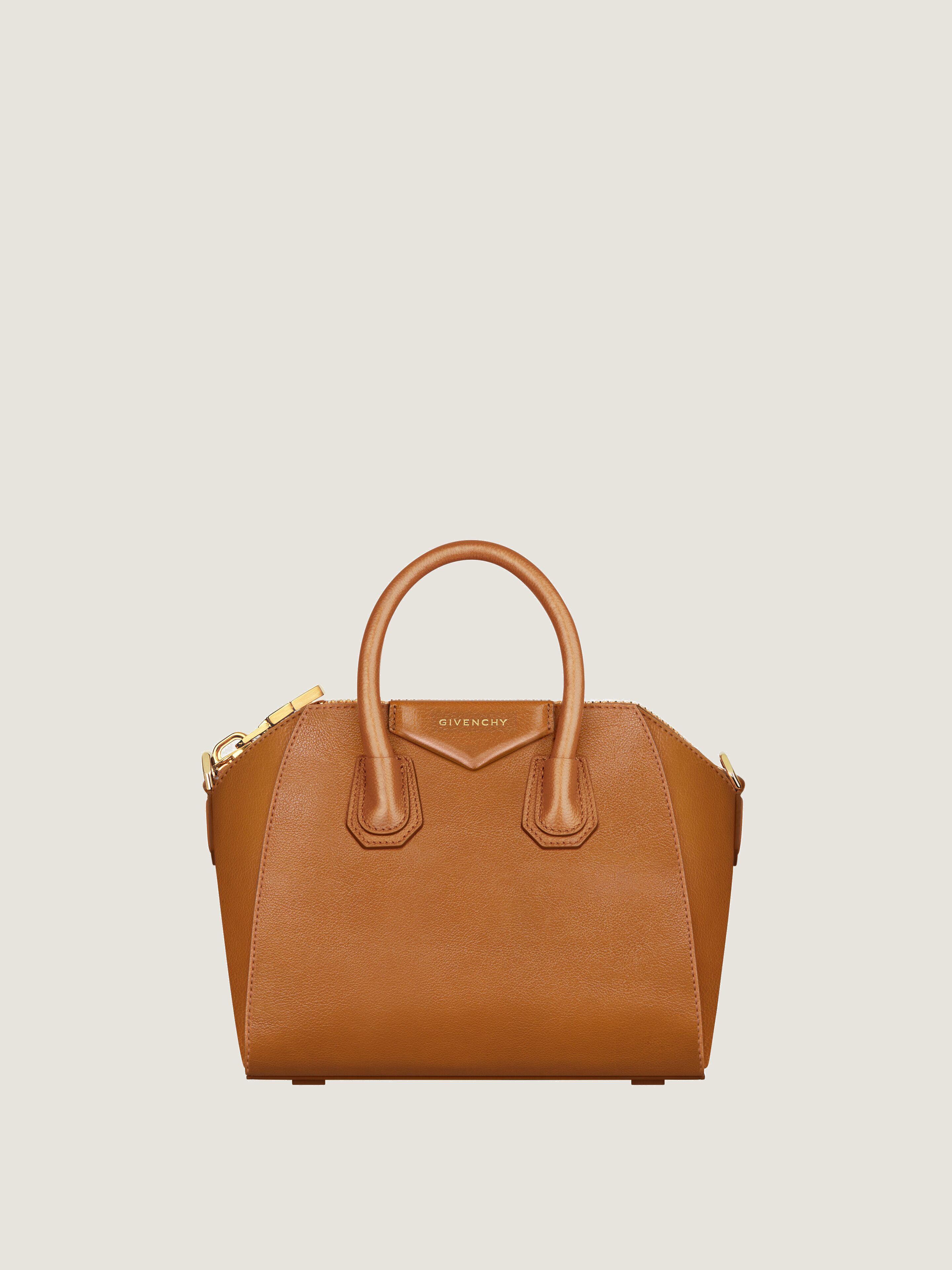 Givenchy Orange/Brown Leather Antigona Large Tote Bag