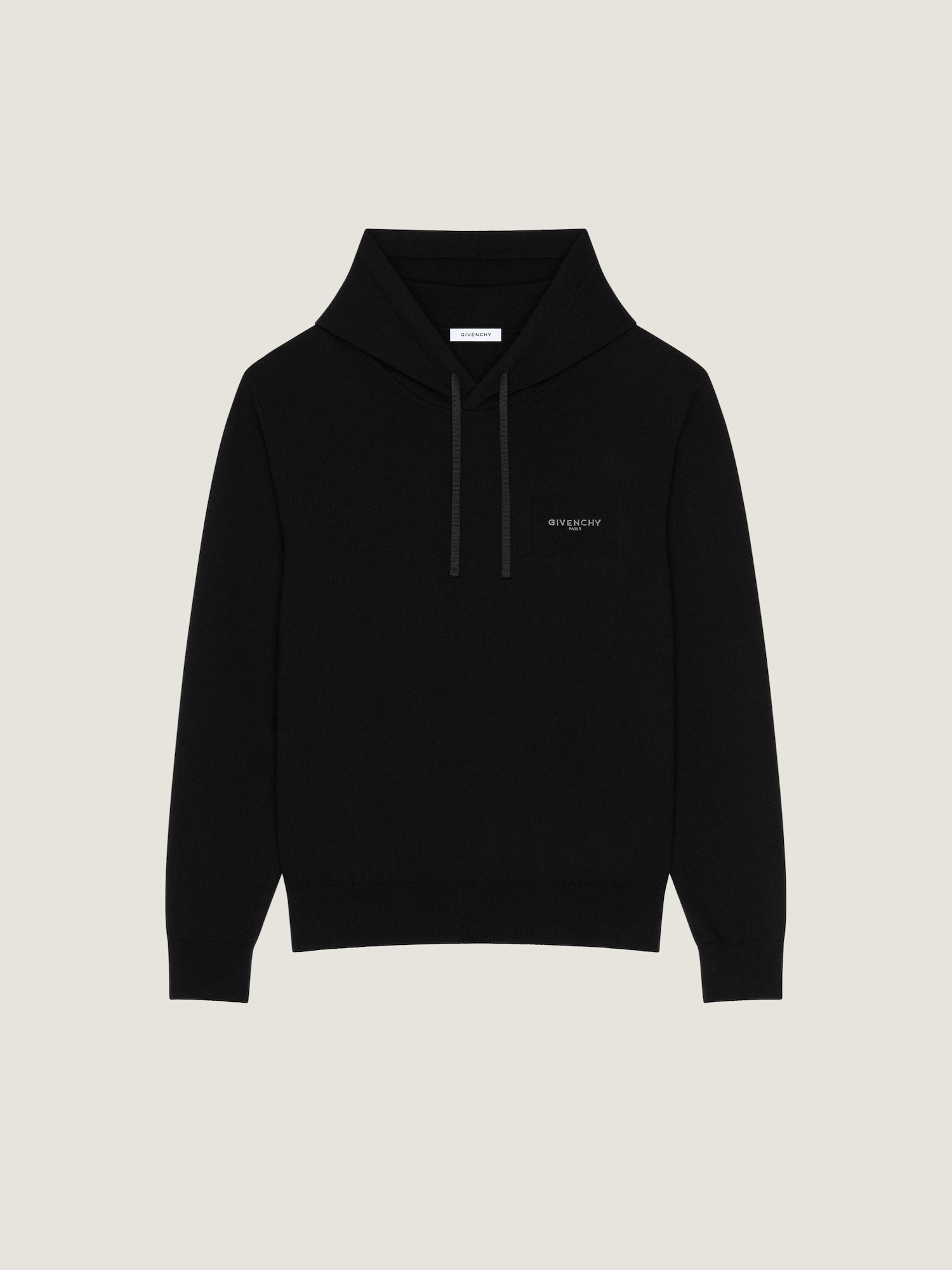 Hoodie in wool and cashmere embroidered GIVENCHY Paris Givenchy