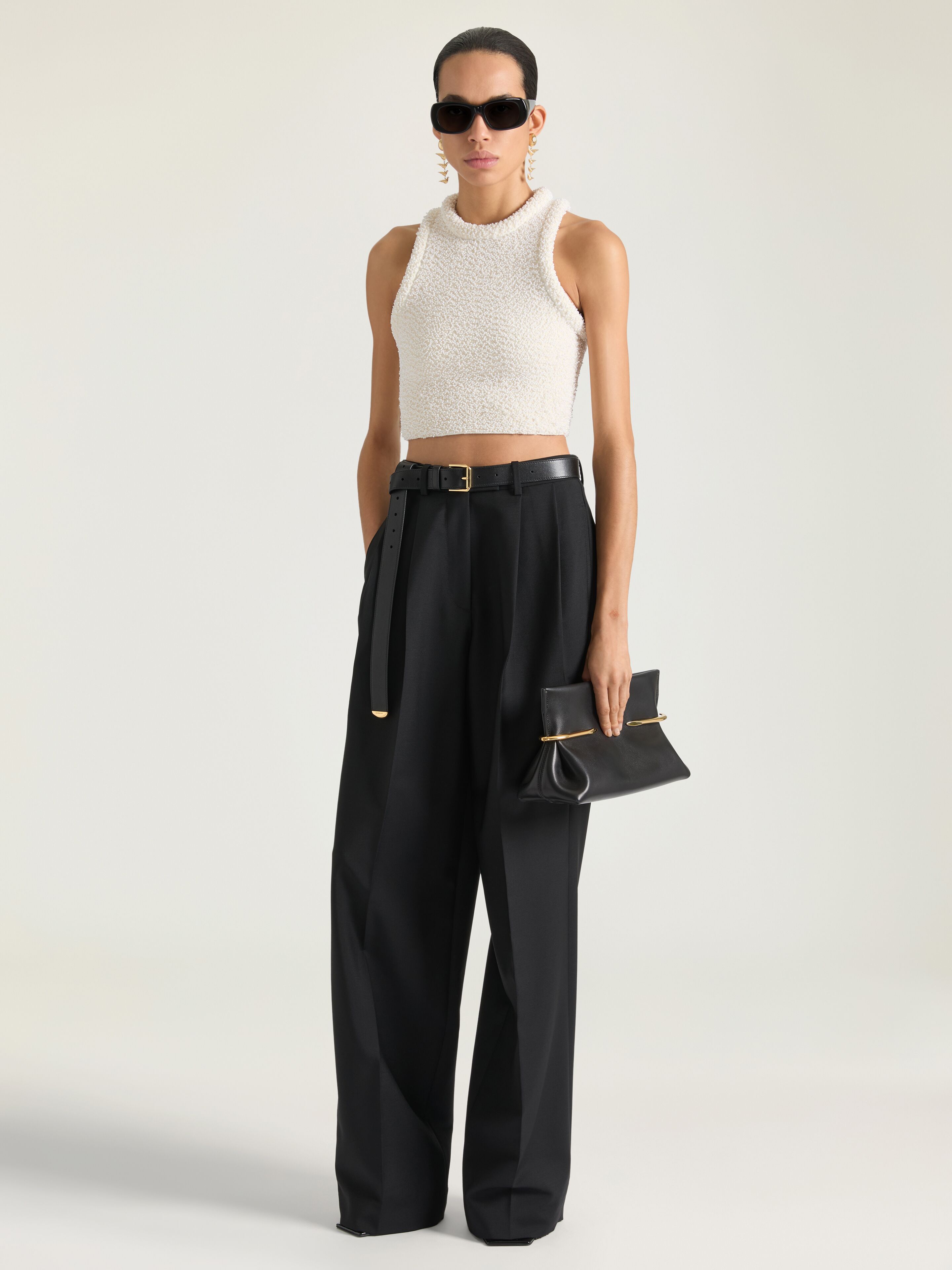 Pinch Soft clutch in nappa leather in - black - BB5171B1Y2-001